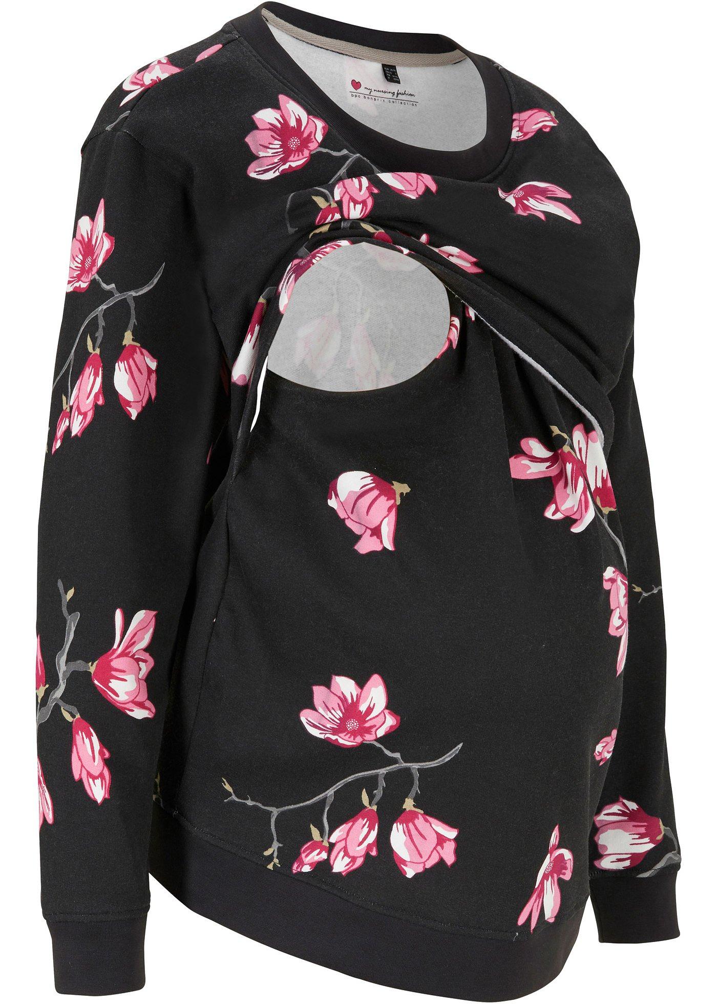 Sweat-shirt de grossesse avec fonction allaitement