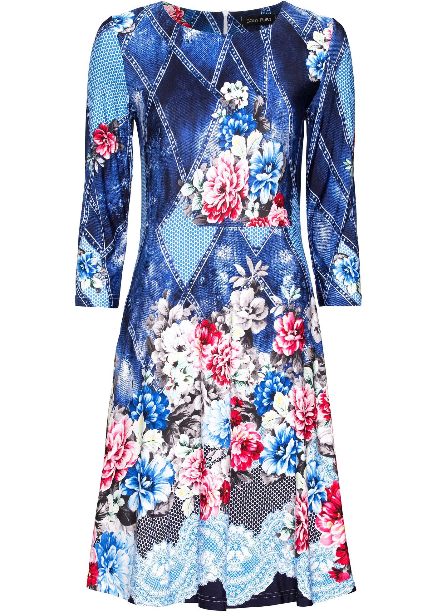 Robe en jersey à imprimé