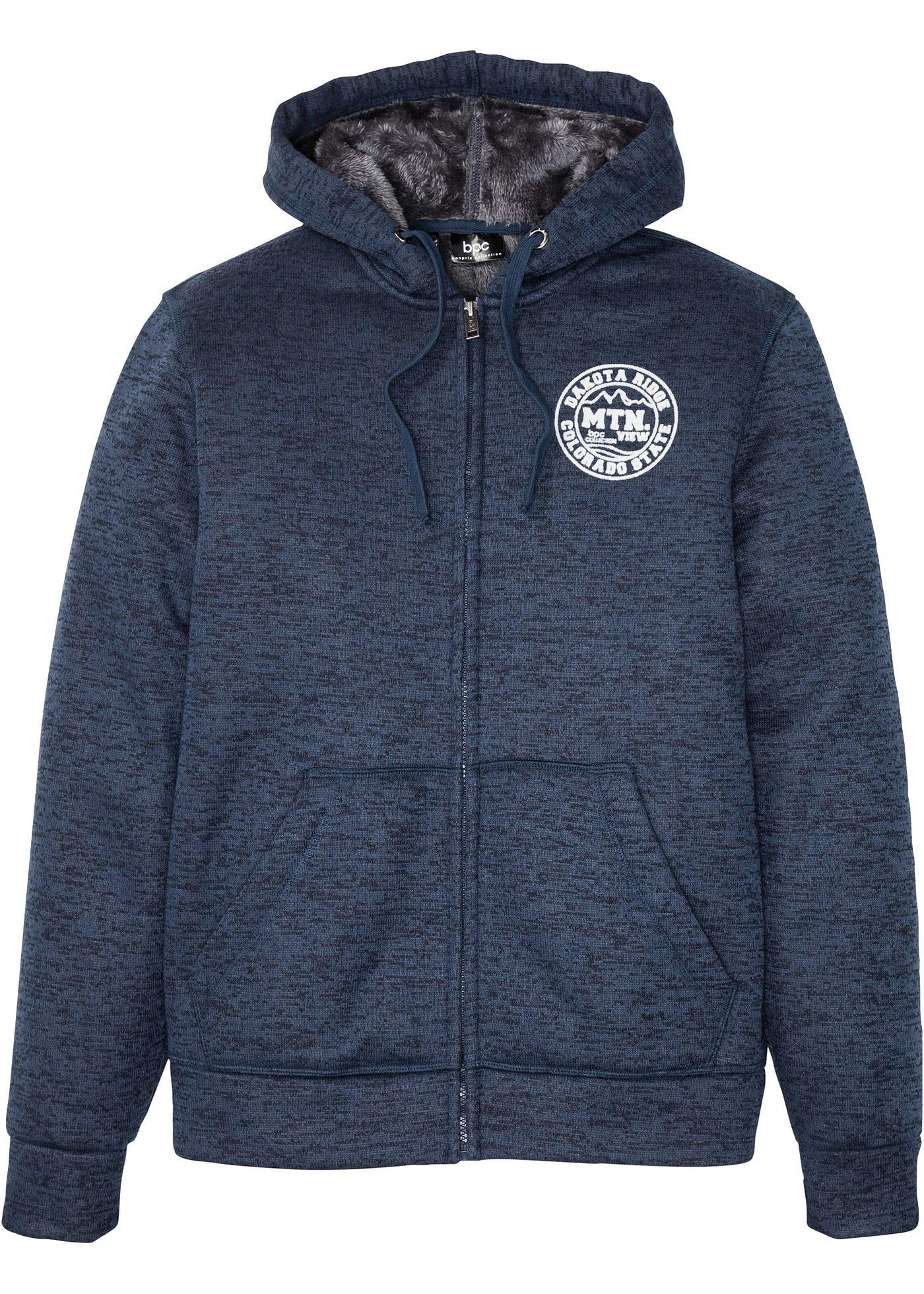 Gilet sweat à capuche avec fourrure peluche