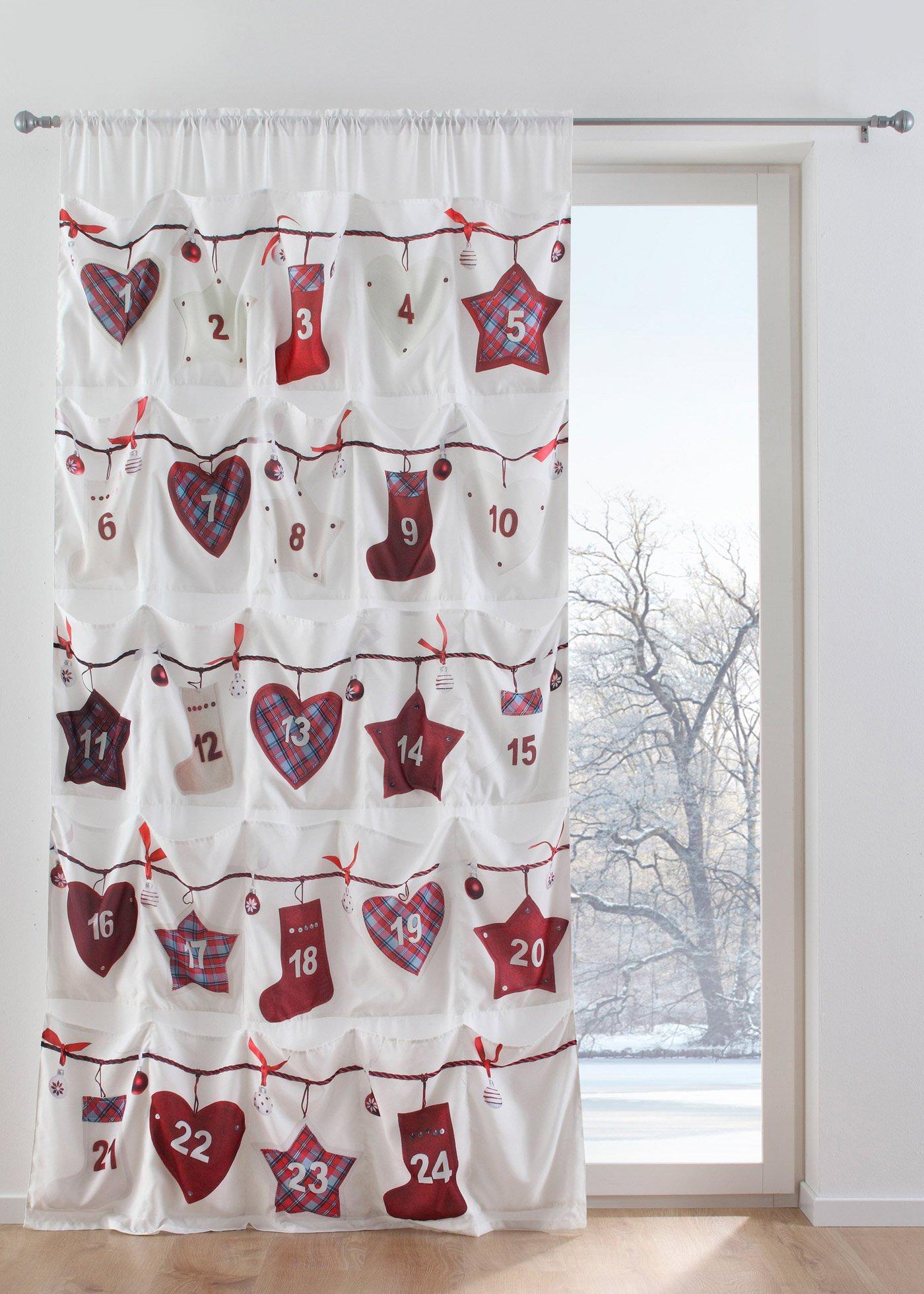 Panneau en microfibre avec calendrier de l'Avent (1 pce.)