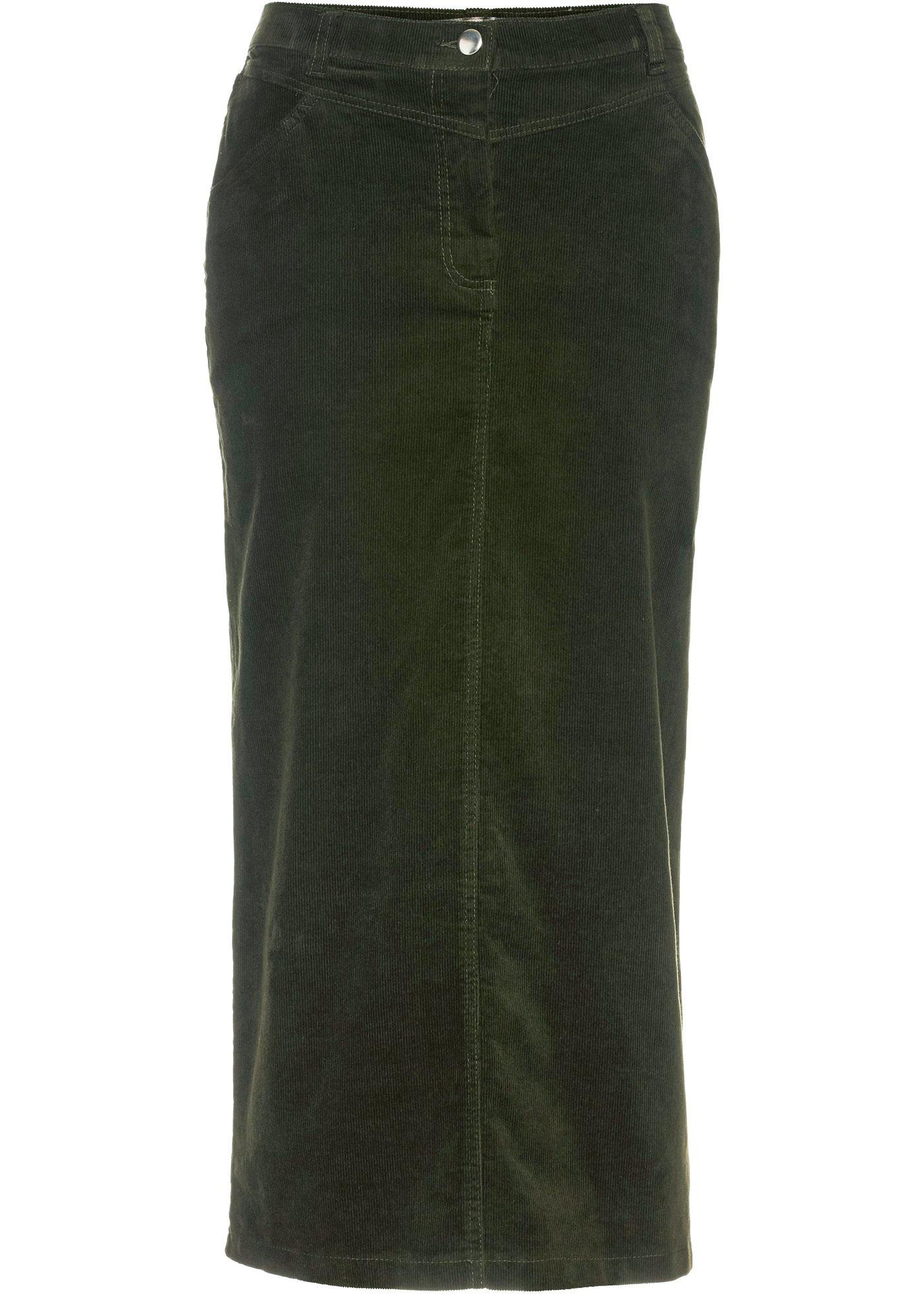 Jupe velours côtelé