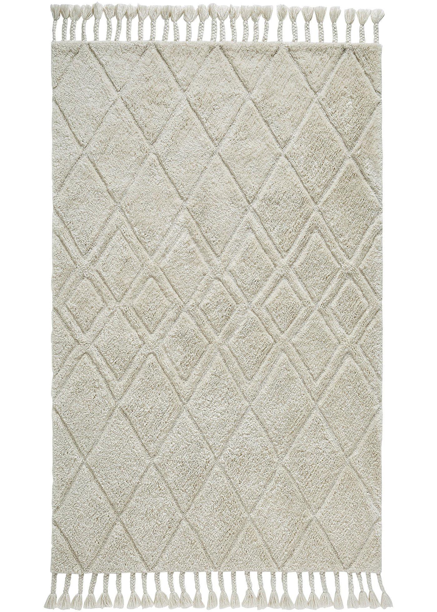 Tapis à franges décoratives