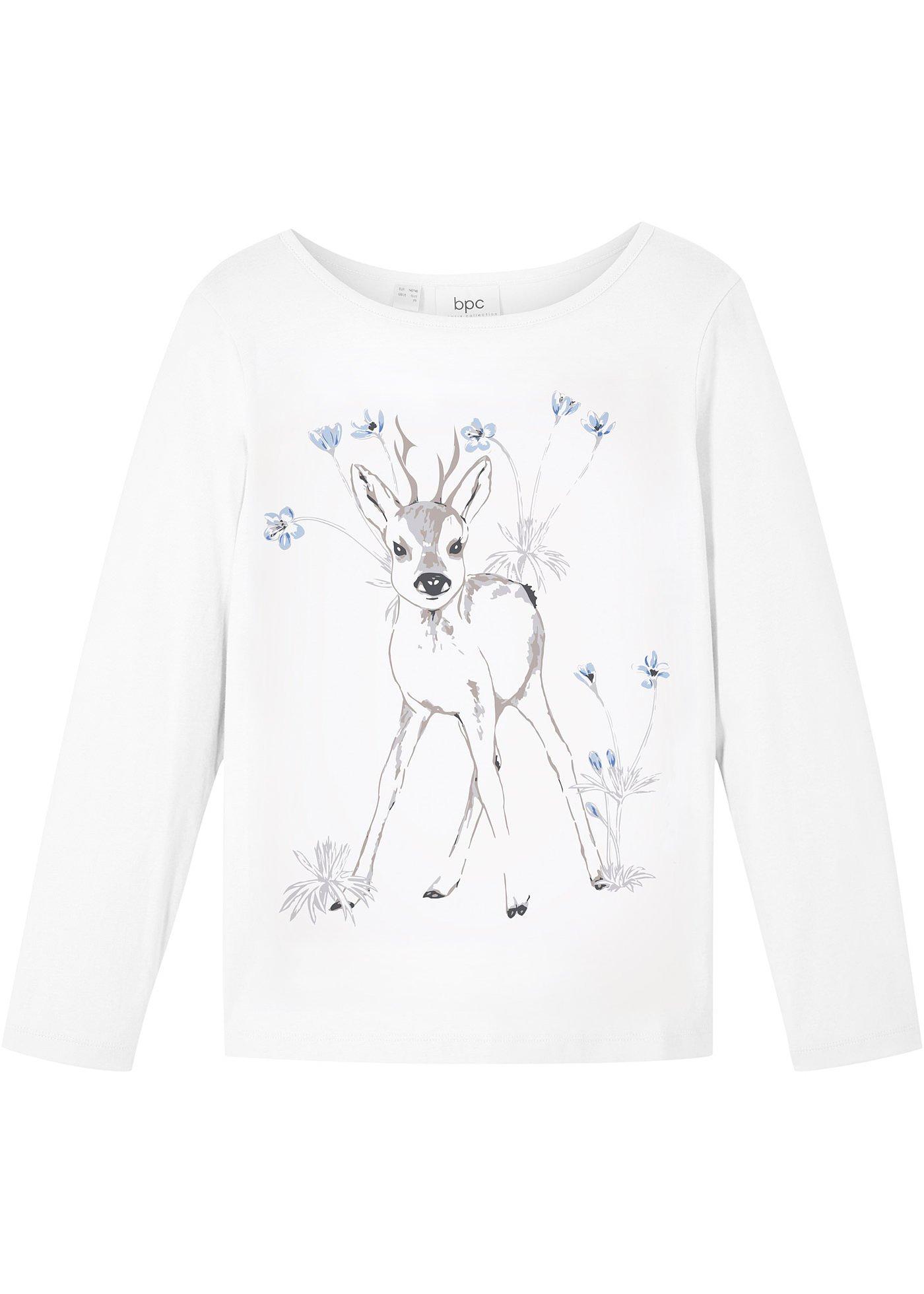T-shirt fille manches longues coton bio