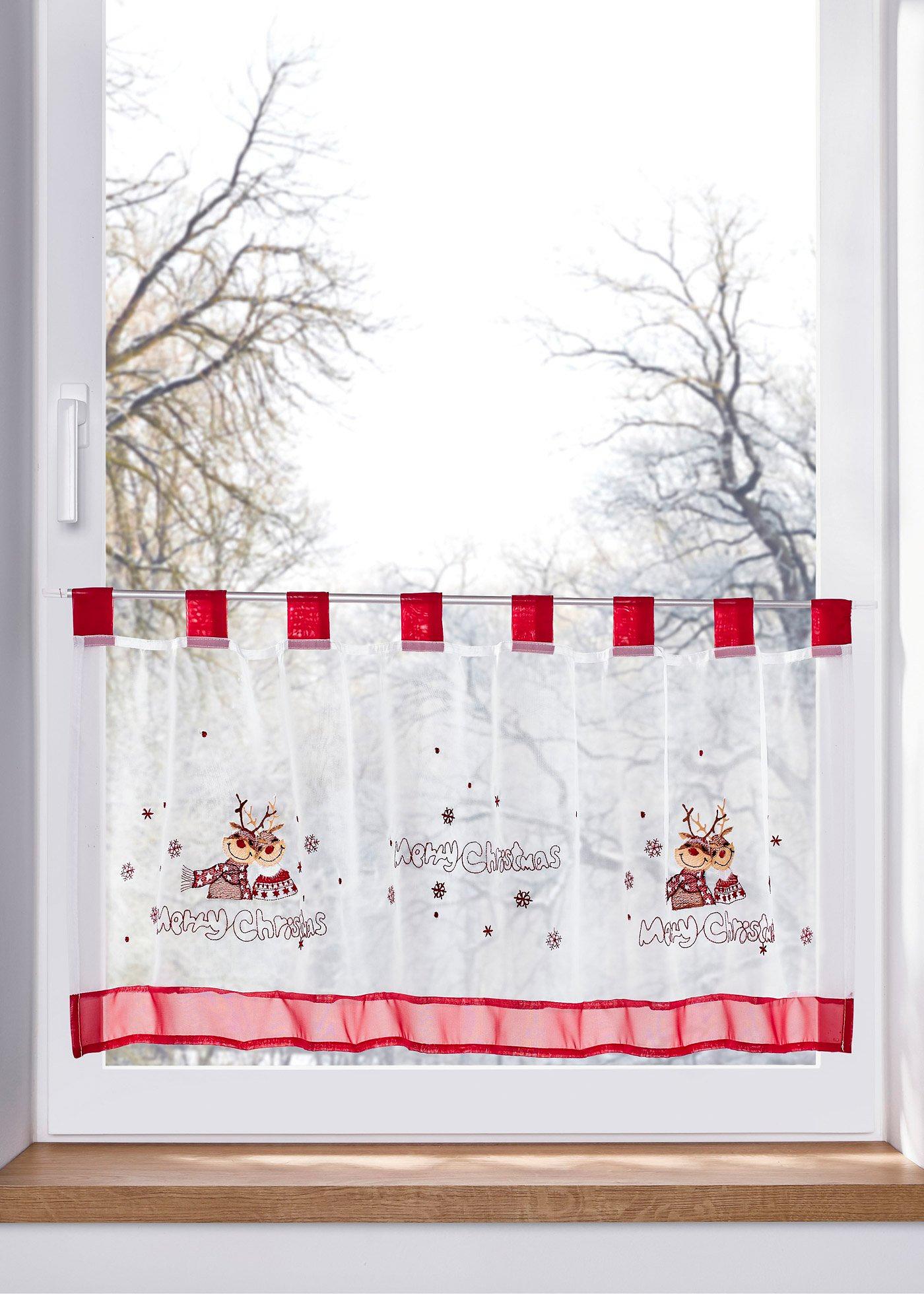 Brise-bise à broderie élan