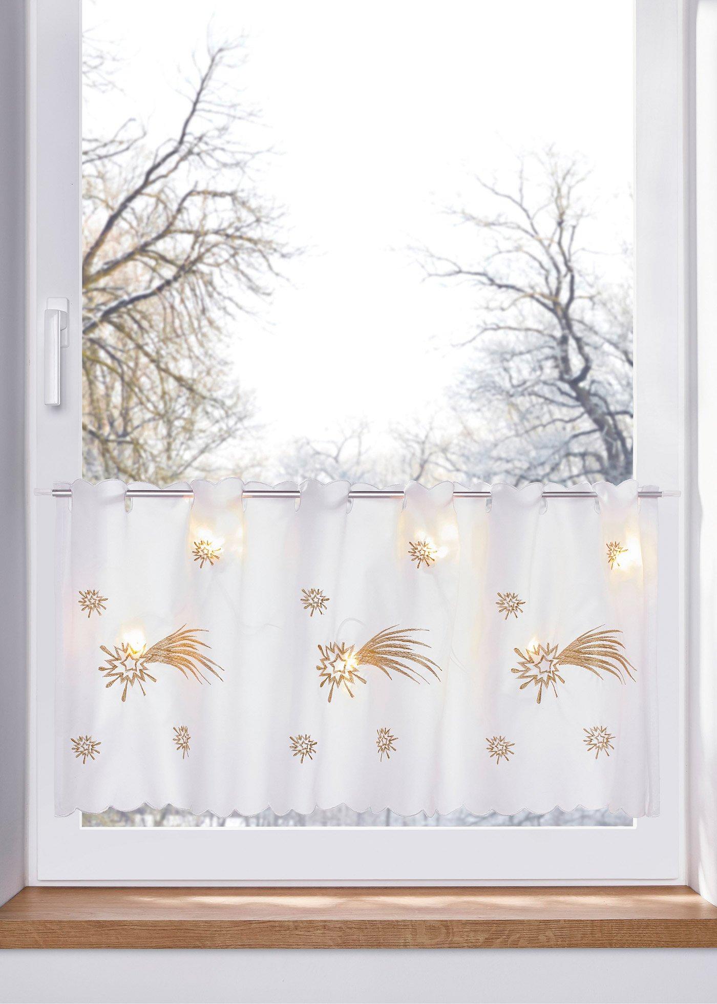 Brise-bise à LED avec broderie brillante