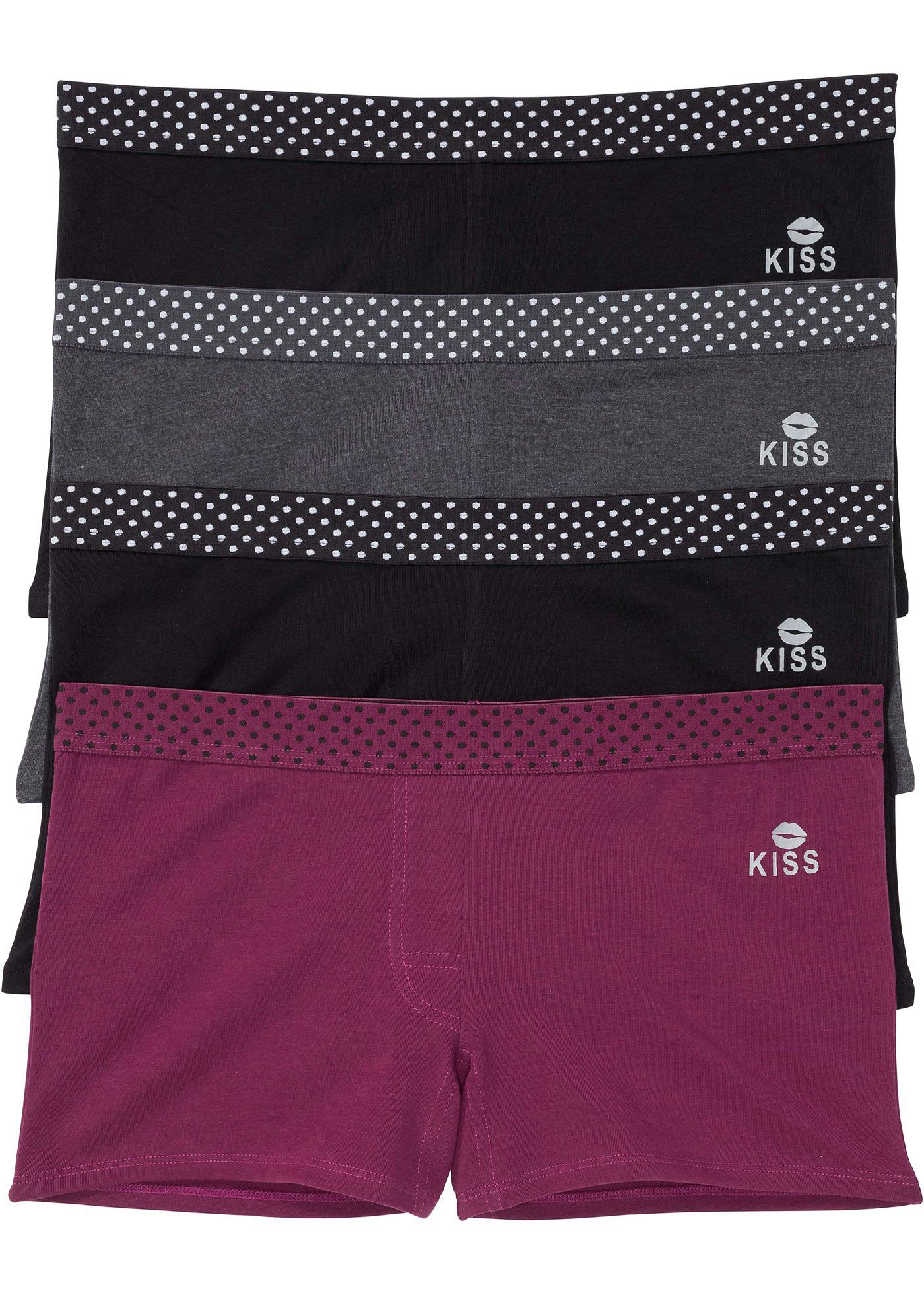Lot de 4 boxers femme