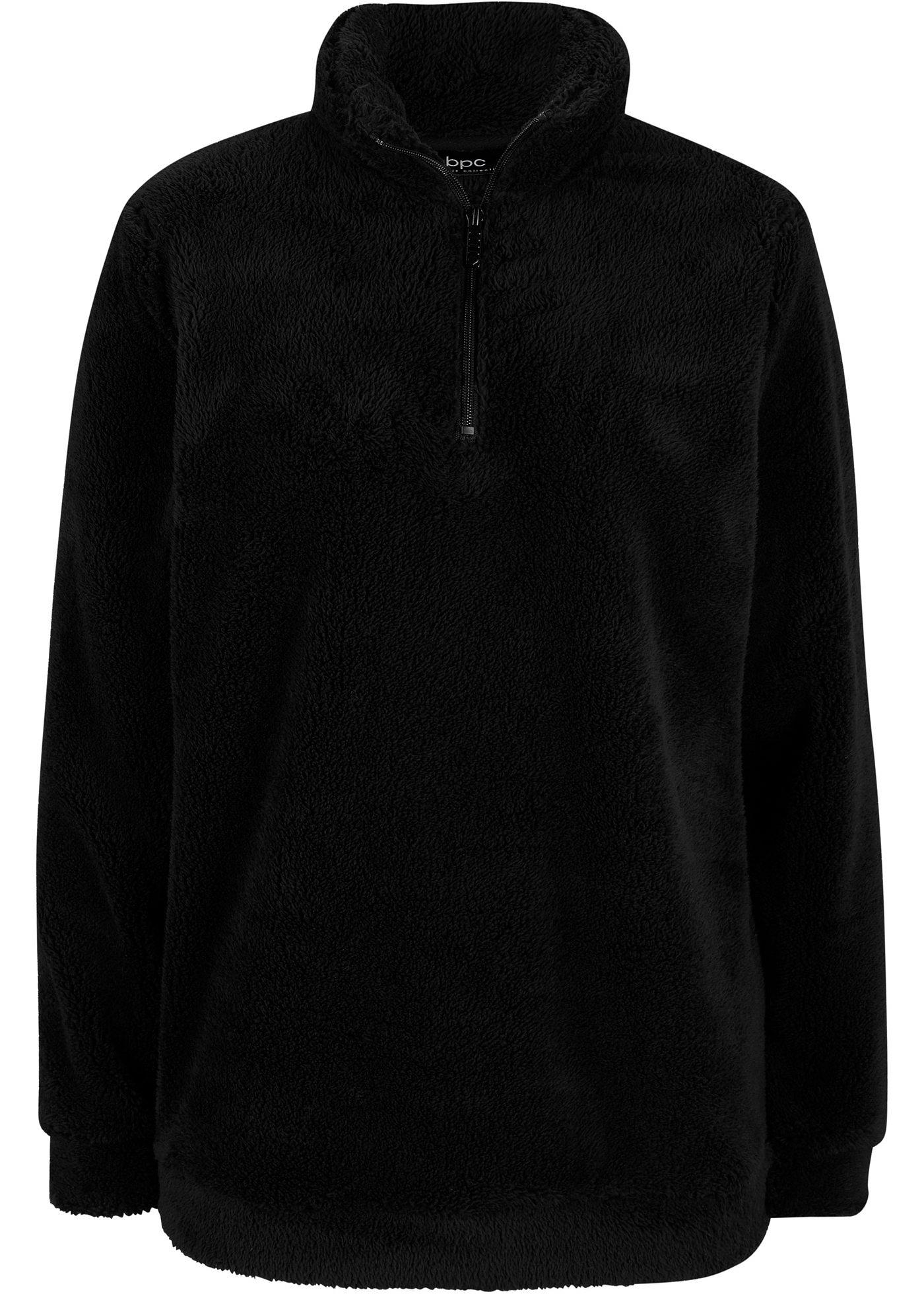 Pull en polaire peluche avec zip