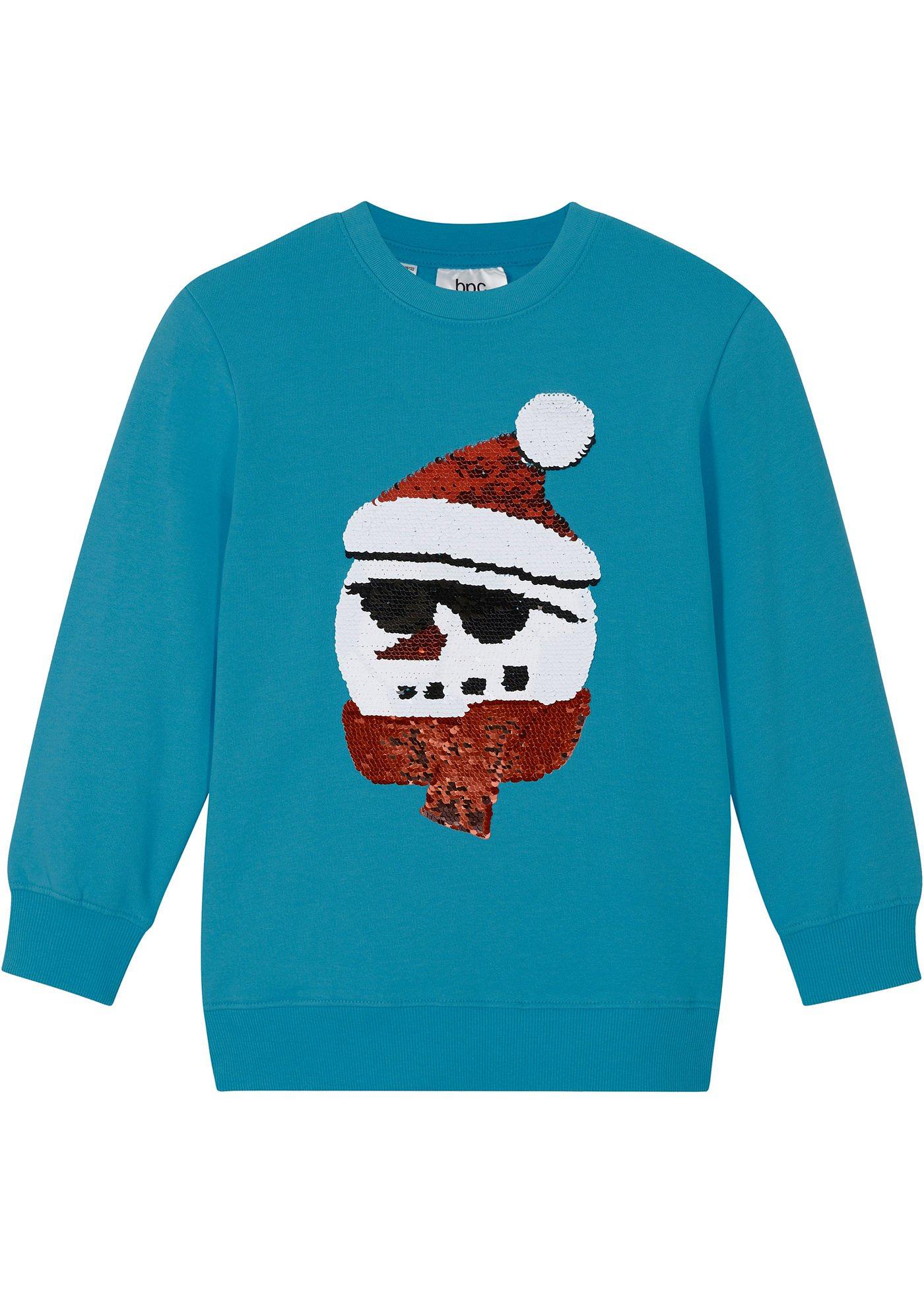 Sweat-shirt garçon à paillettes réversibles