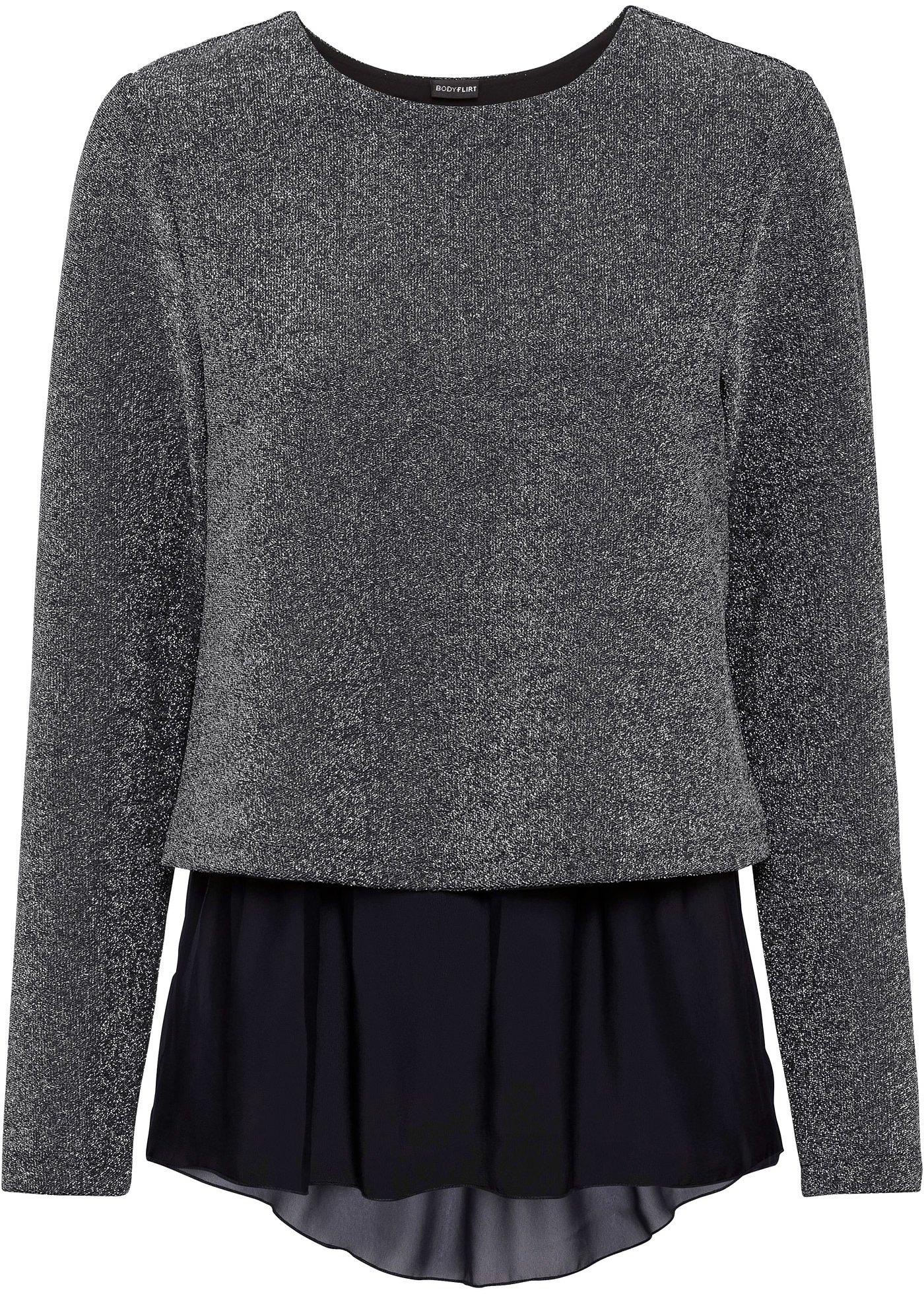 T-shirt scintillant avec chiffon