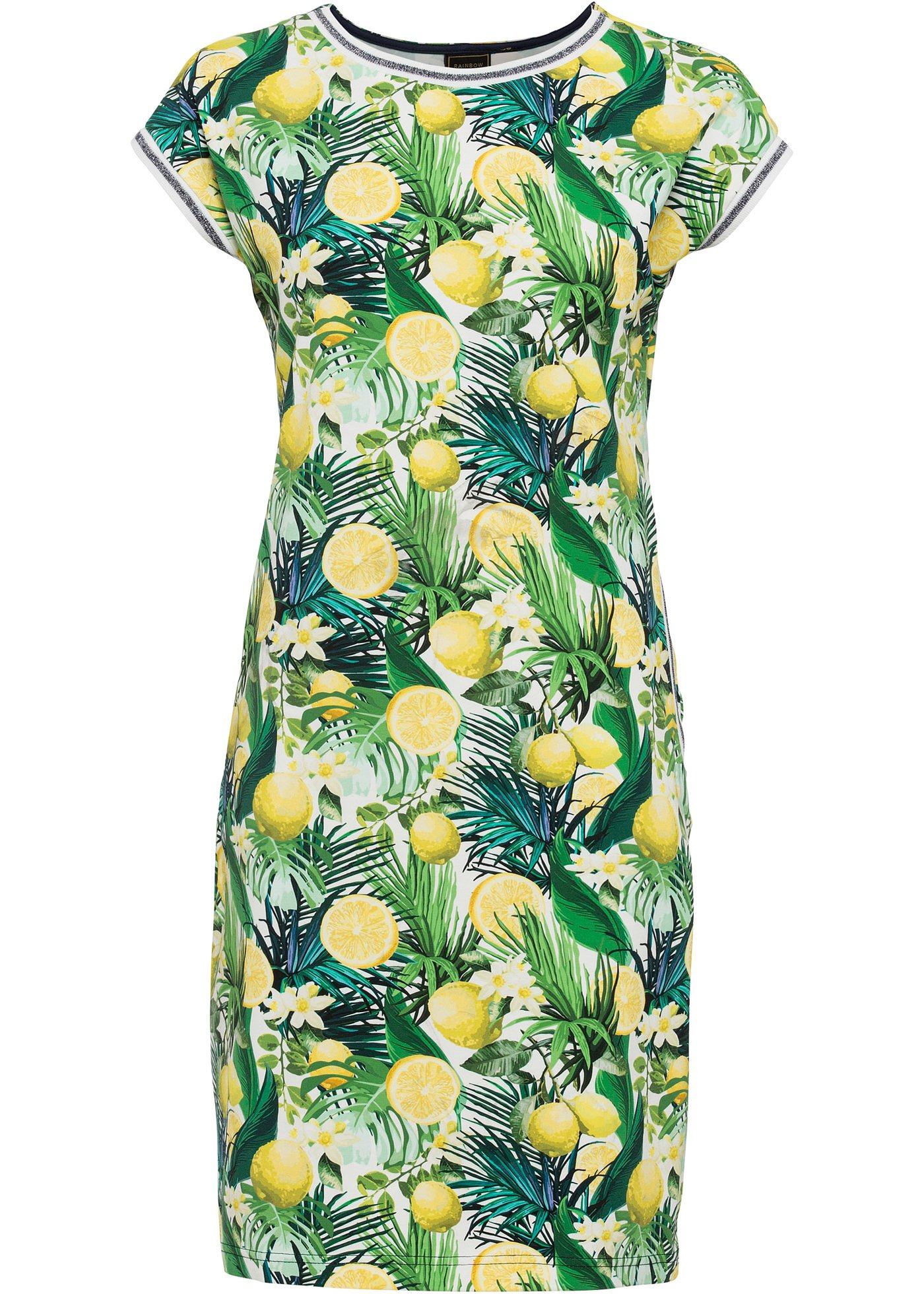 Robe en jersey manches courtes