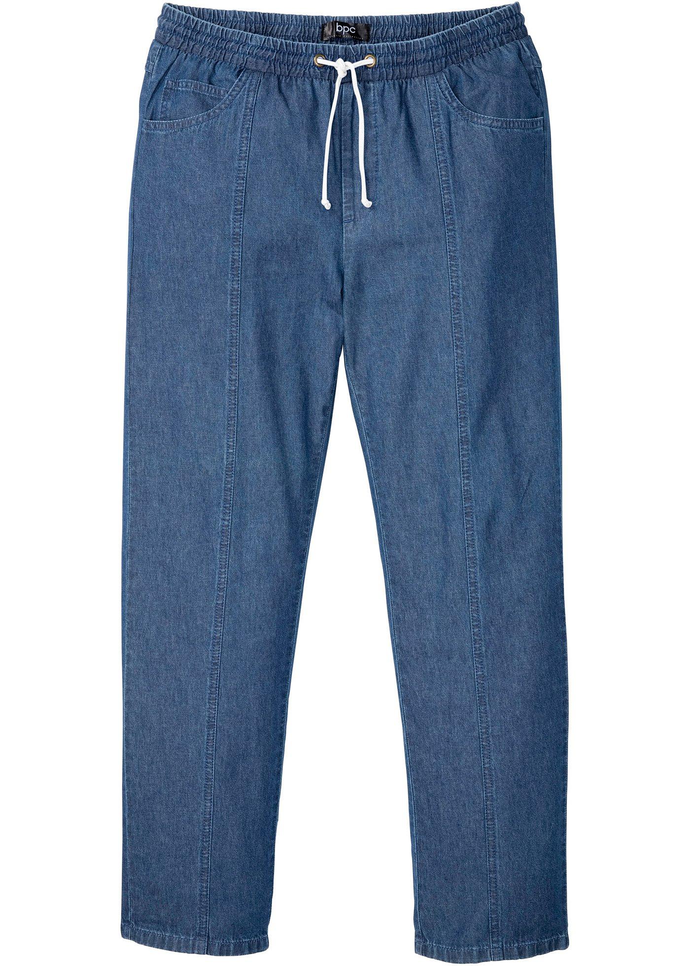 Pantalon taille extensible Classic Fit, Tapered