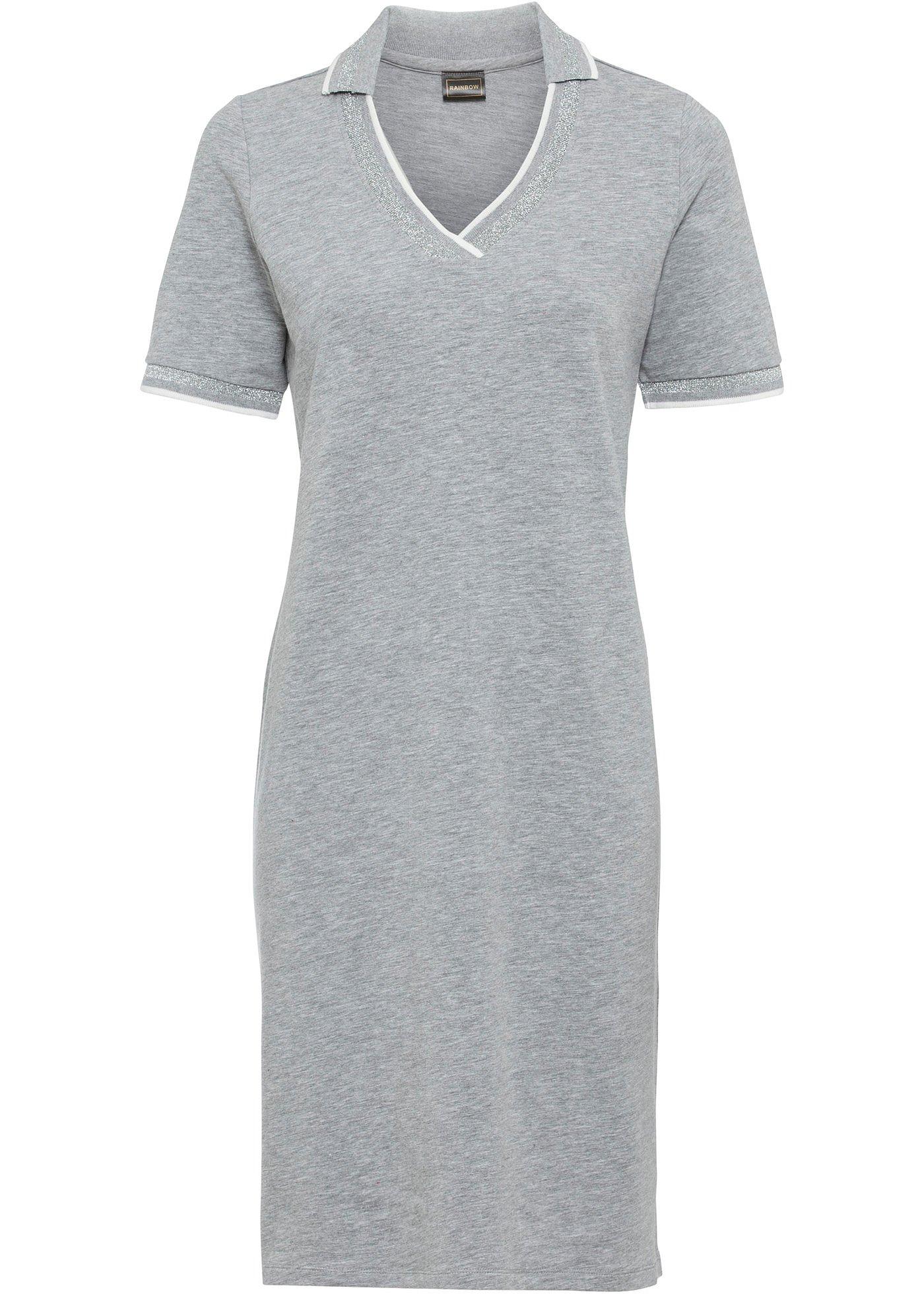 Robe sweat à manches courtes avec col