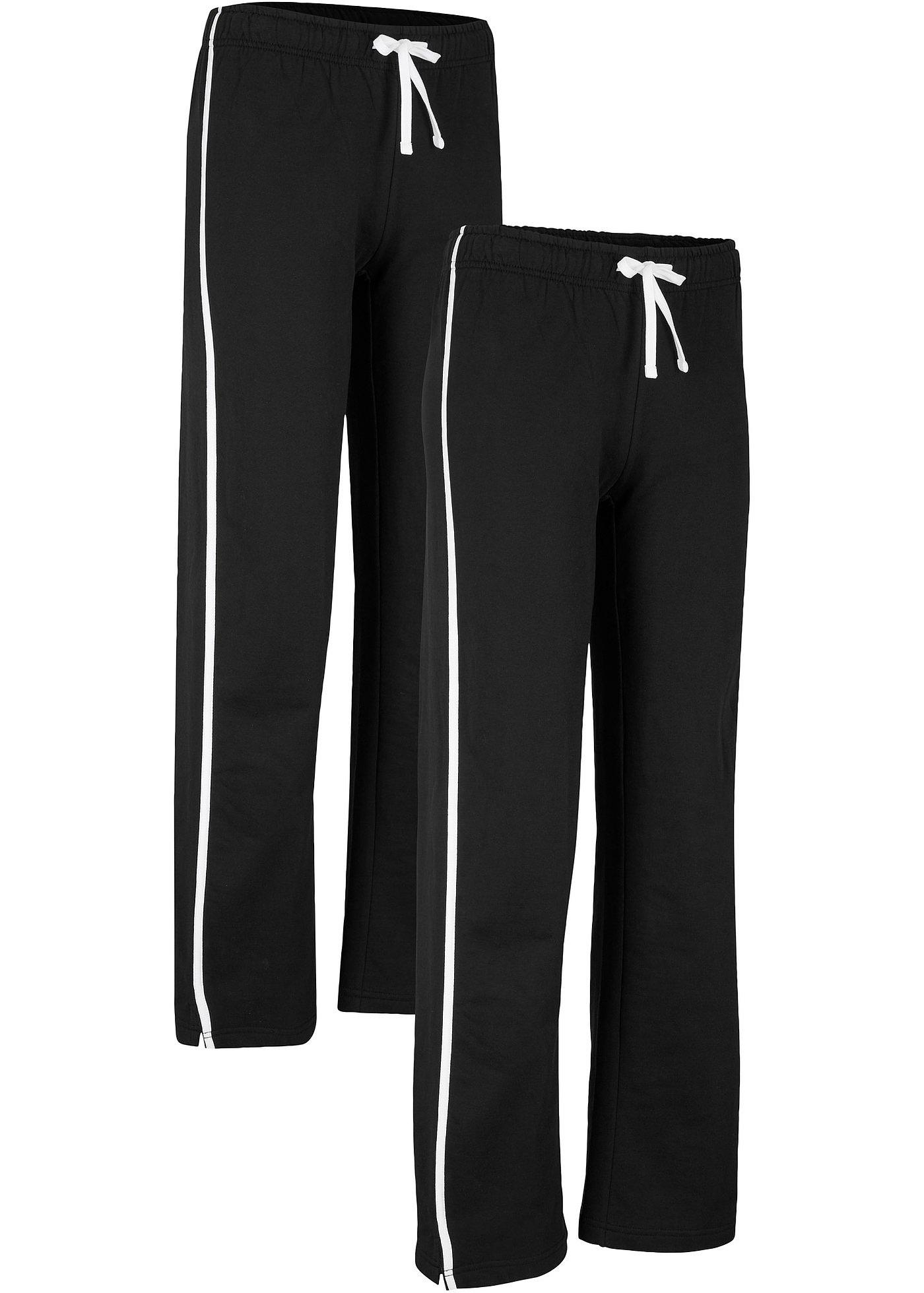 Image de Lot de 2 pantalons de jogging en coton, Straight