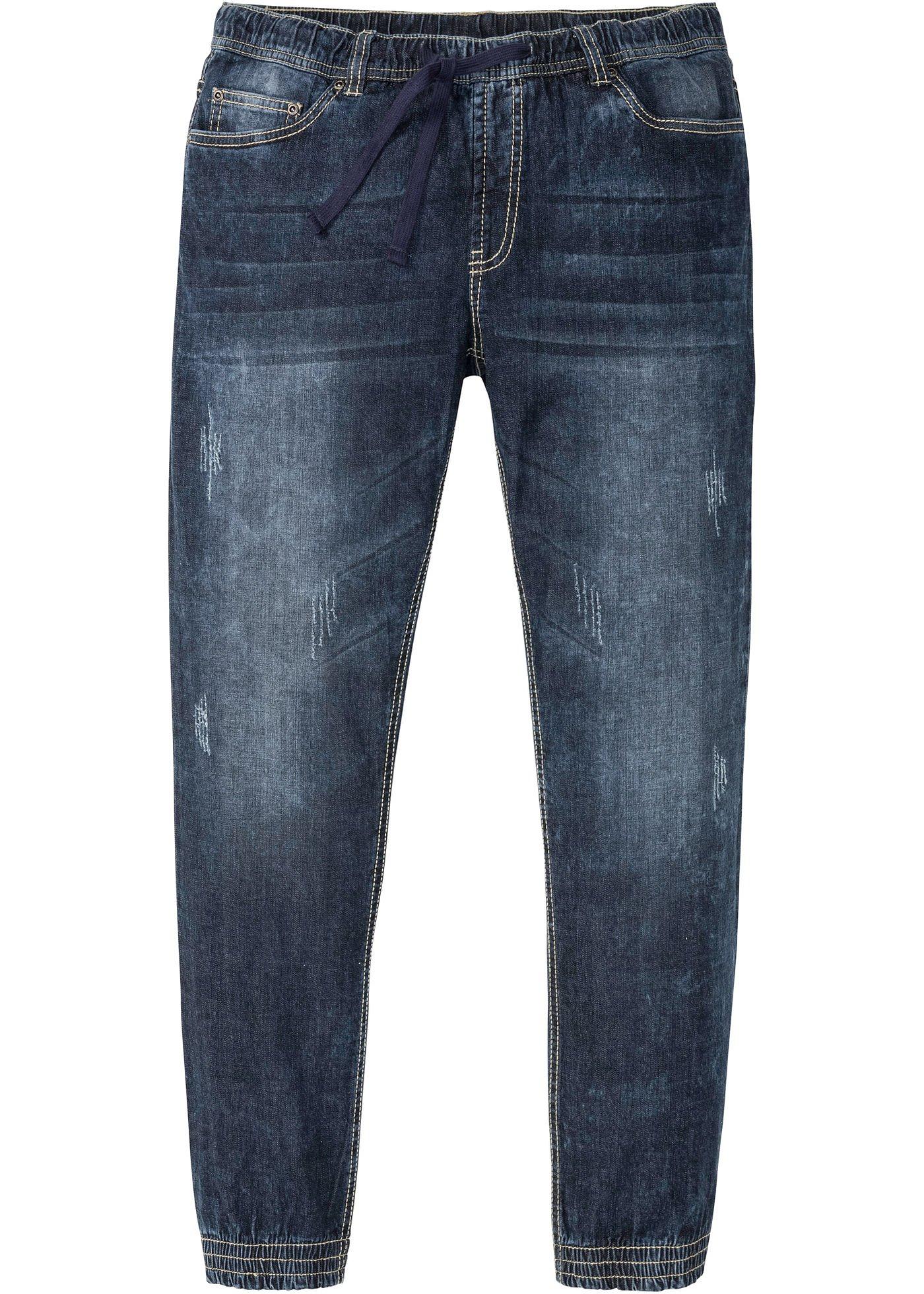 Jean à enfiler extensible Slim Fit, Straight