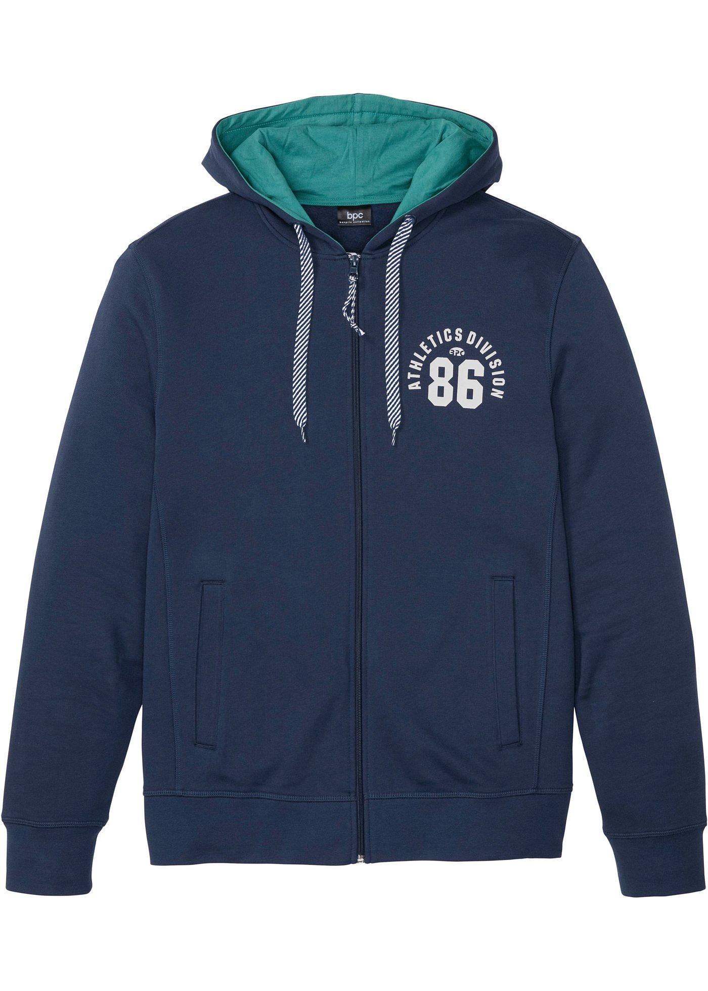 Gilet sweat à capuche en coton bio