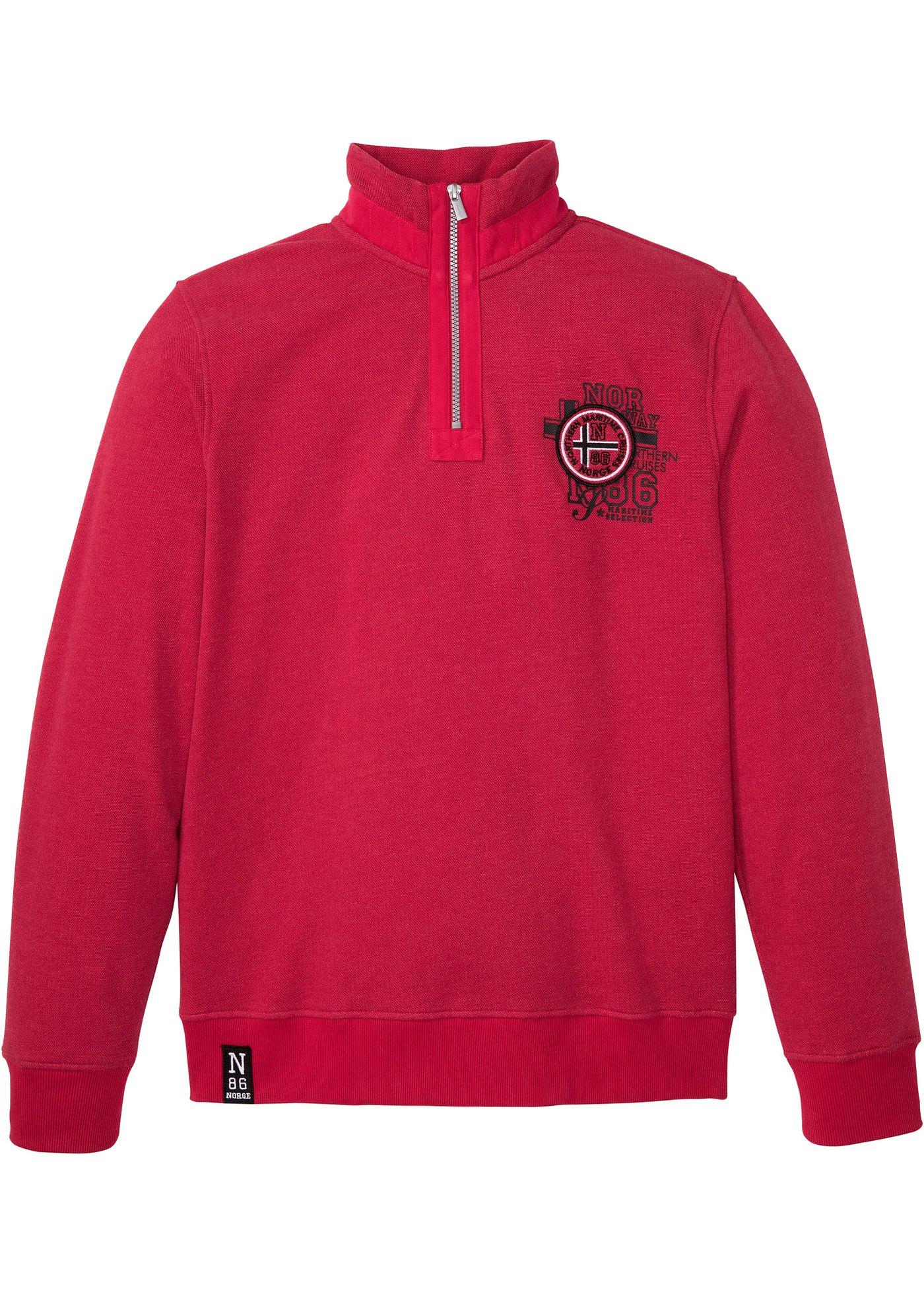 Sweat-shirt col zippé