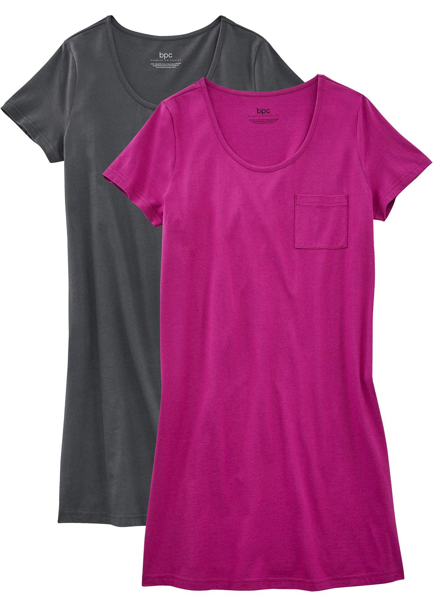 Lot de 2 chemises de nuit avec coton durable