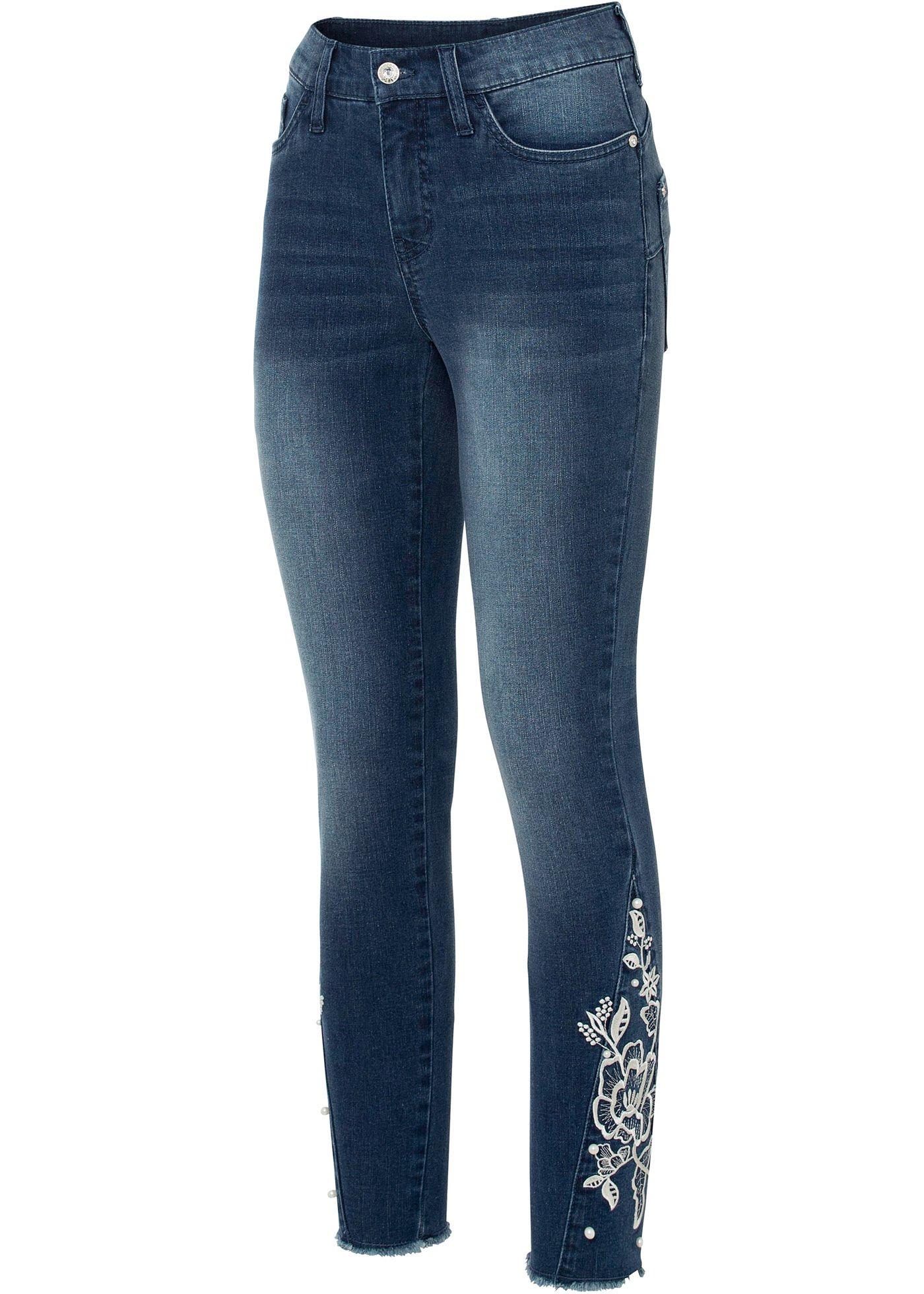 Jean Skinny avec dentelle en crochet