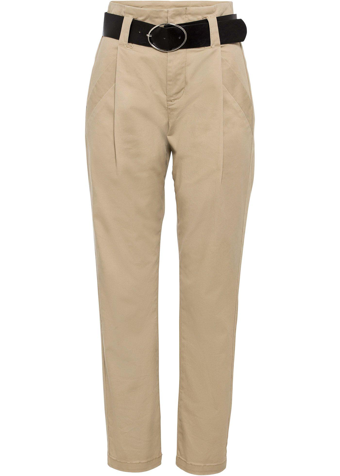 Pantalon à pinces avec ceinture