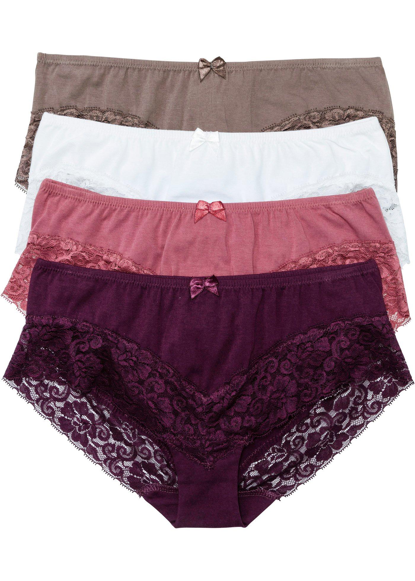 Lot de 4 culottes à dentelle