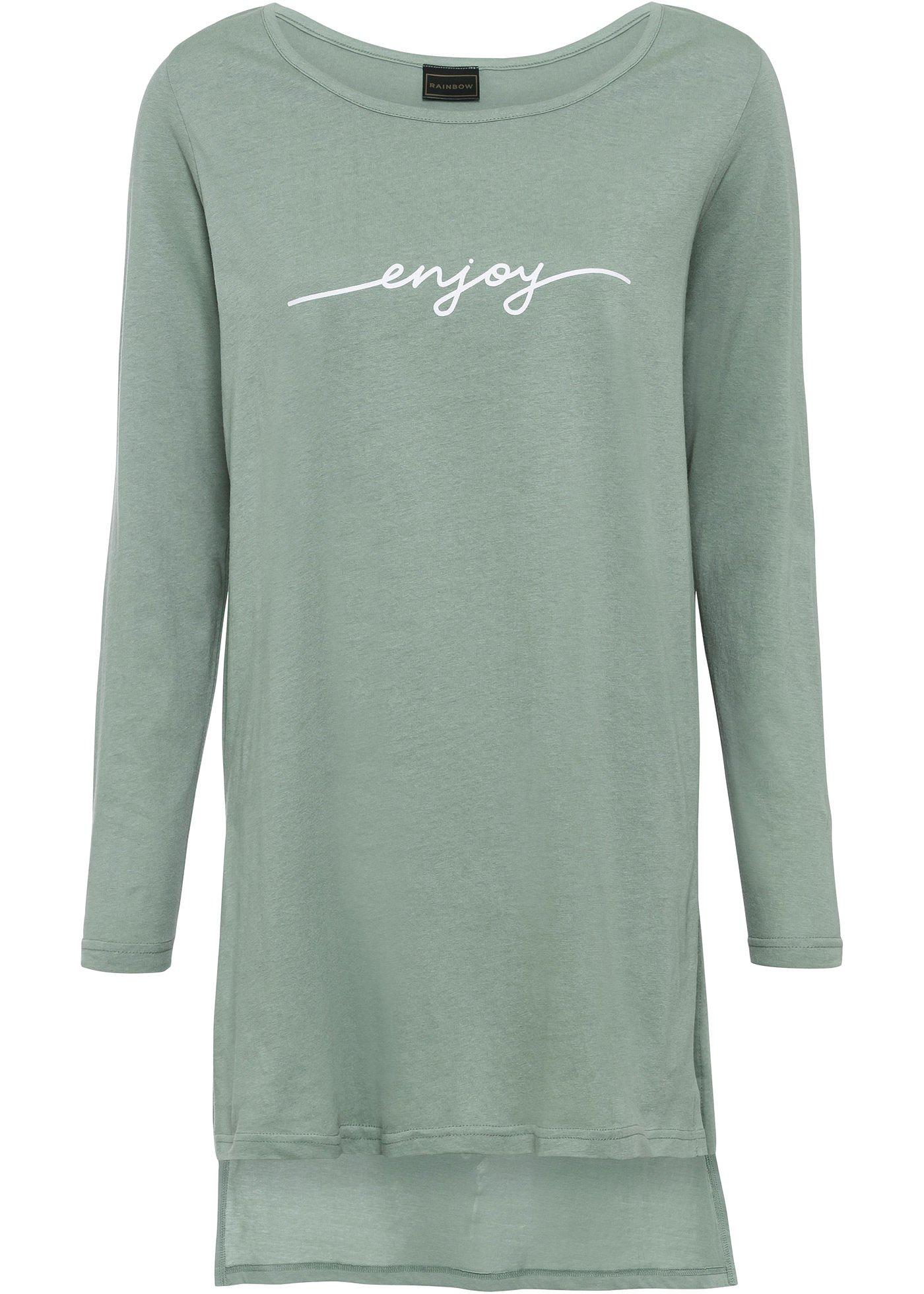 T-shirt long à fentes