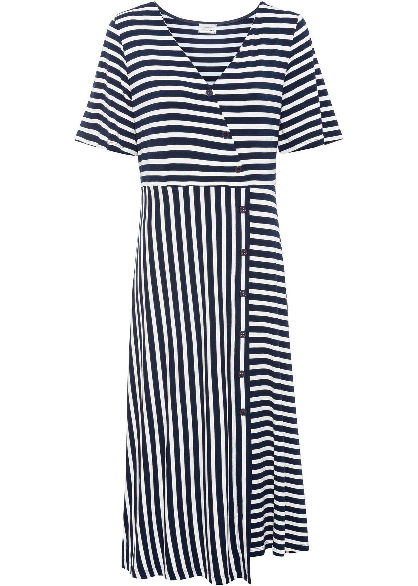 Robe T-shirt à rayures