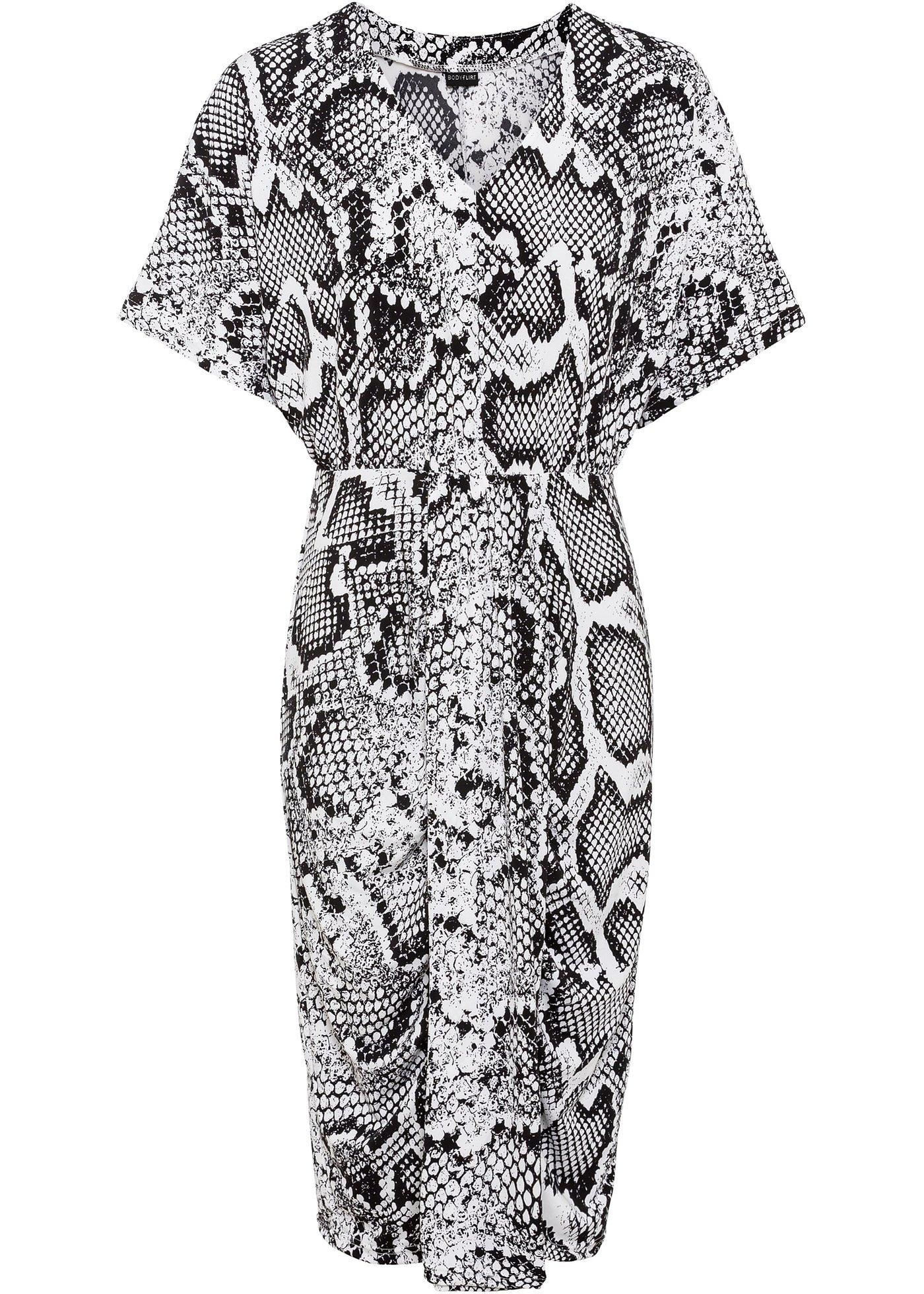 Robe en jersey à imprimé python