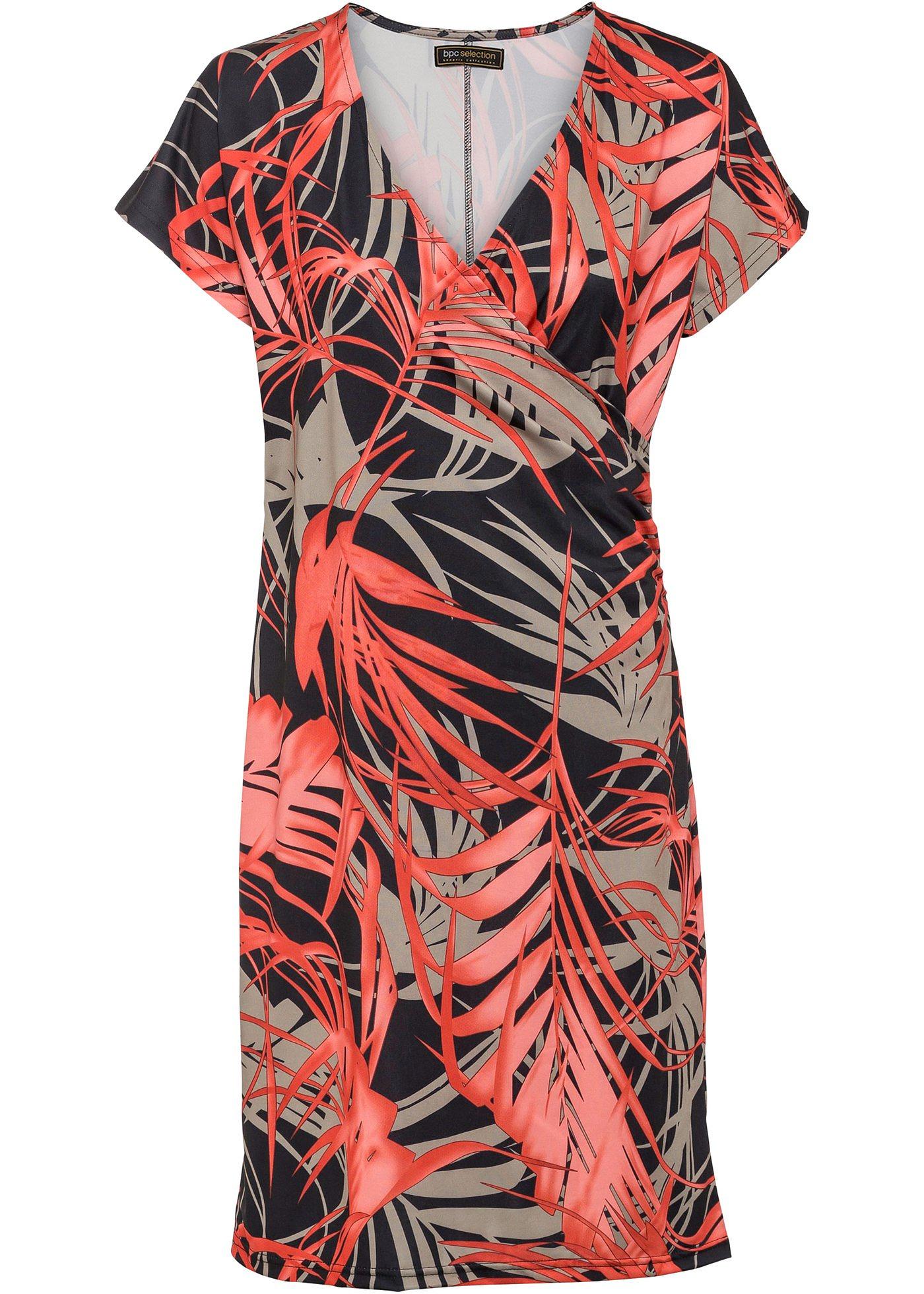 Robe portefeuille à manches courtes kimono