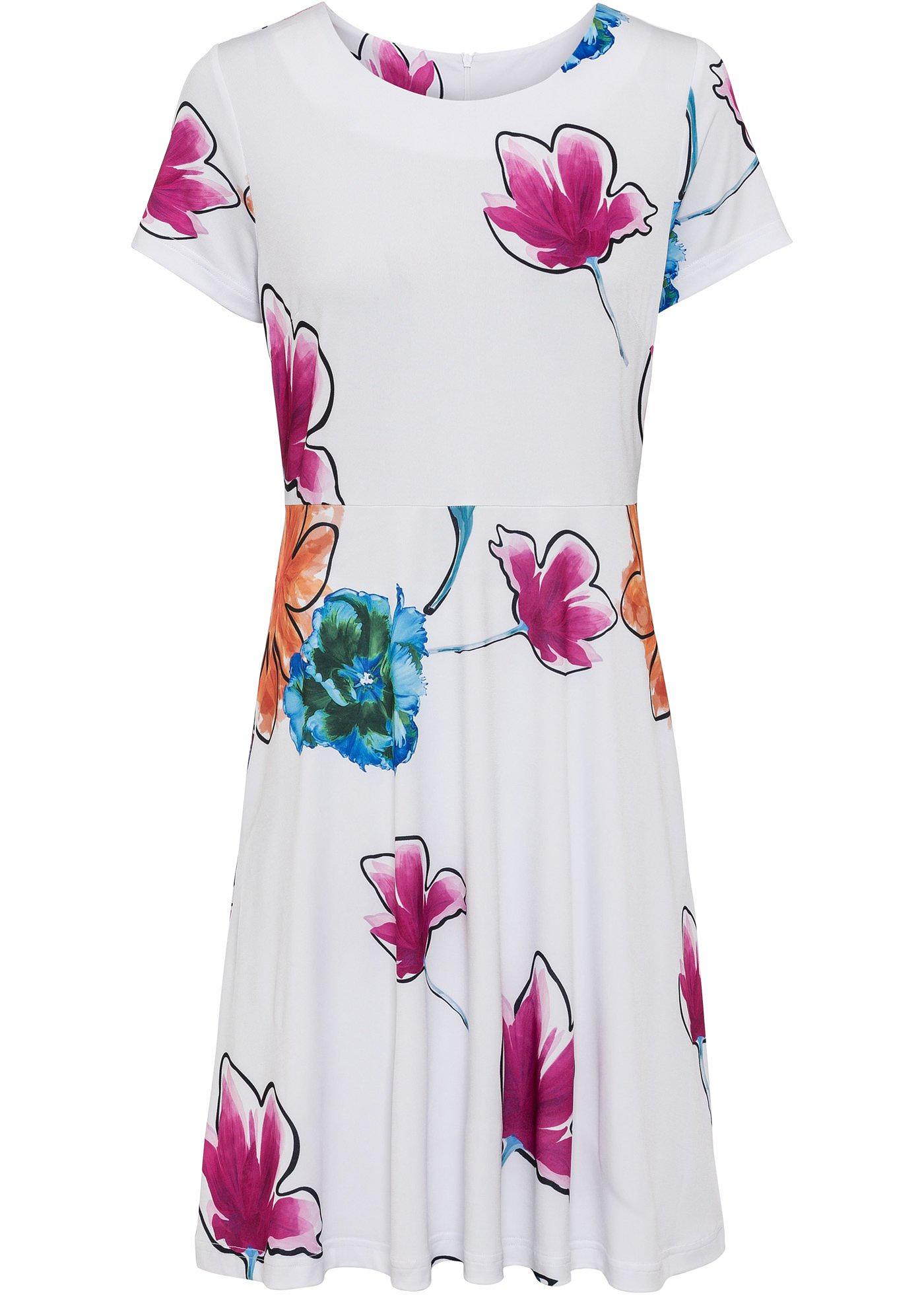 Robe en jersey imprimée