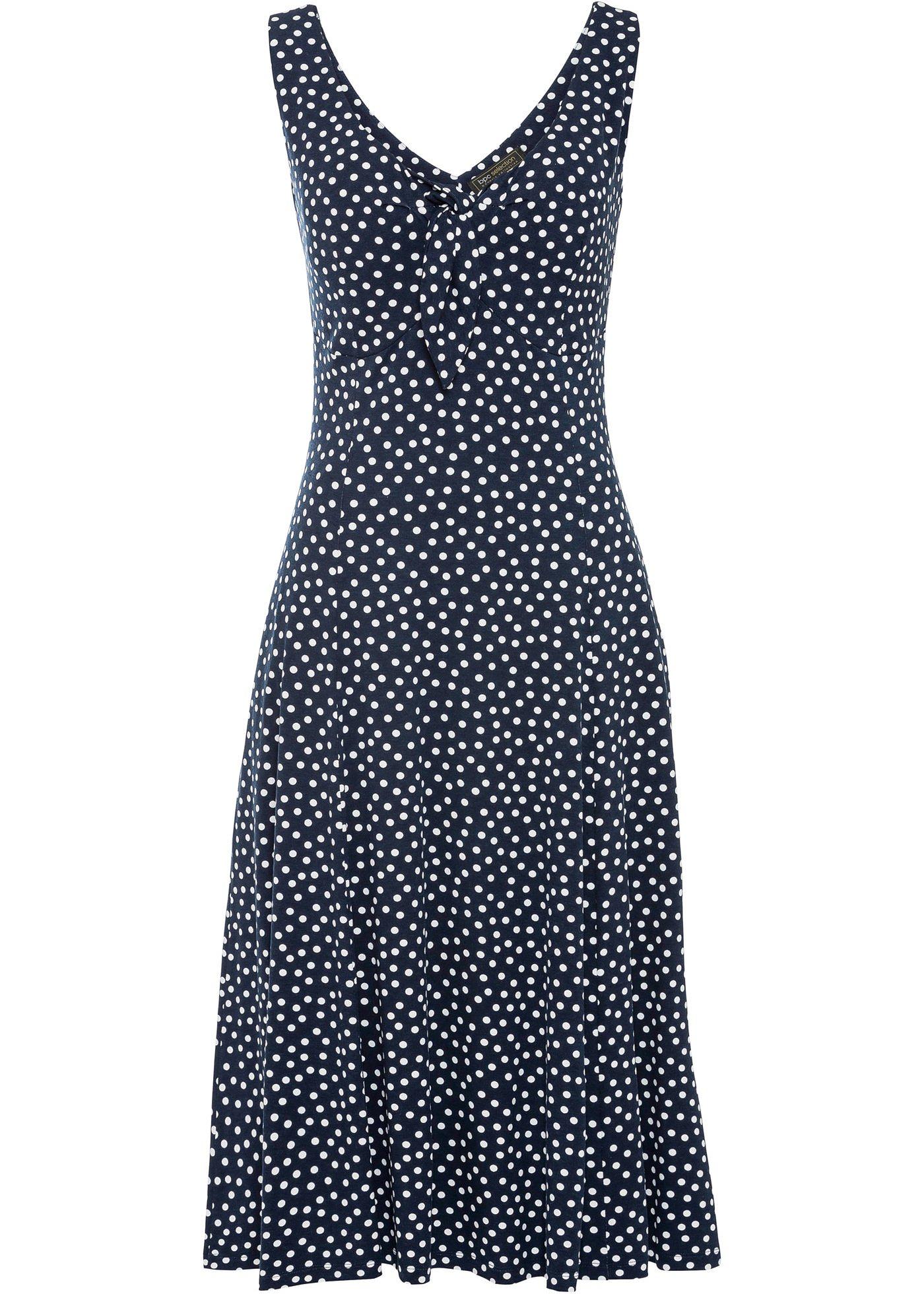 Robe midi à pois