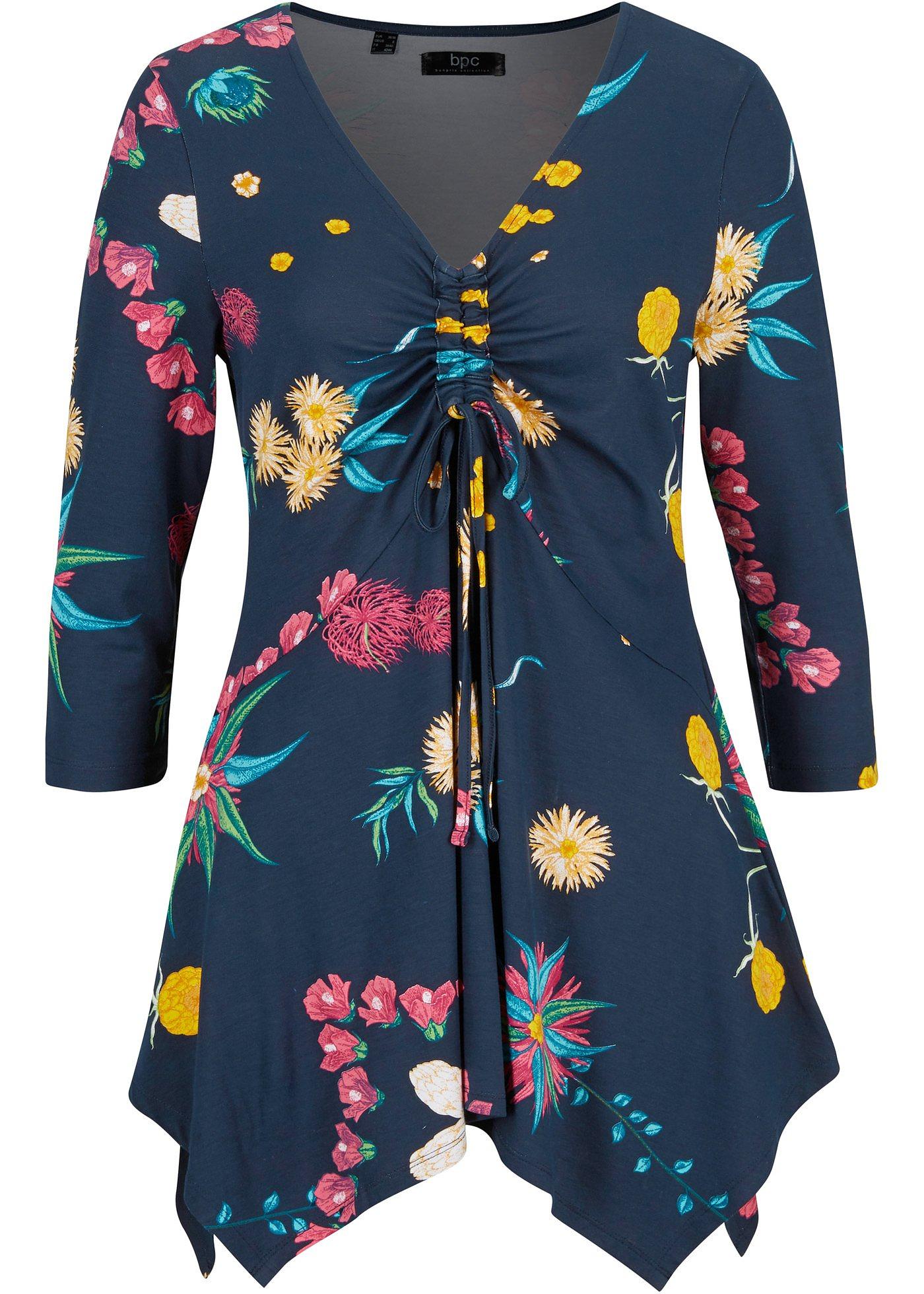 T-shirt tunique manches 3/4