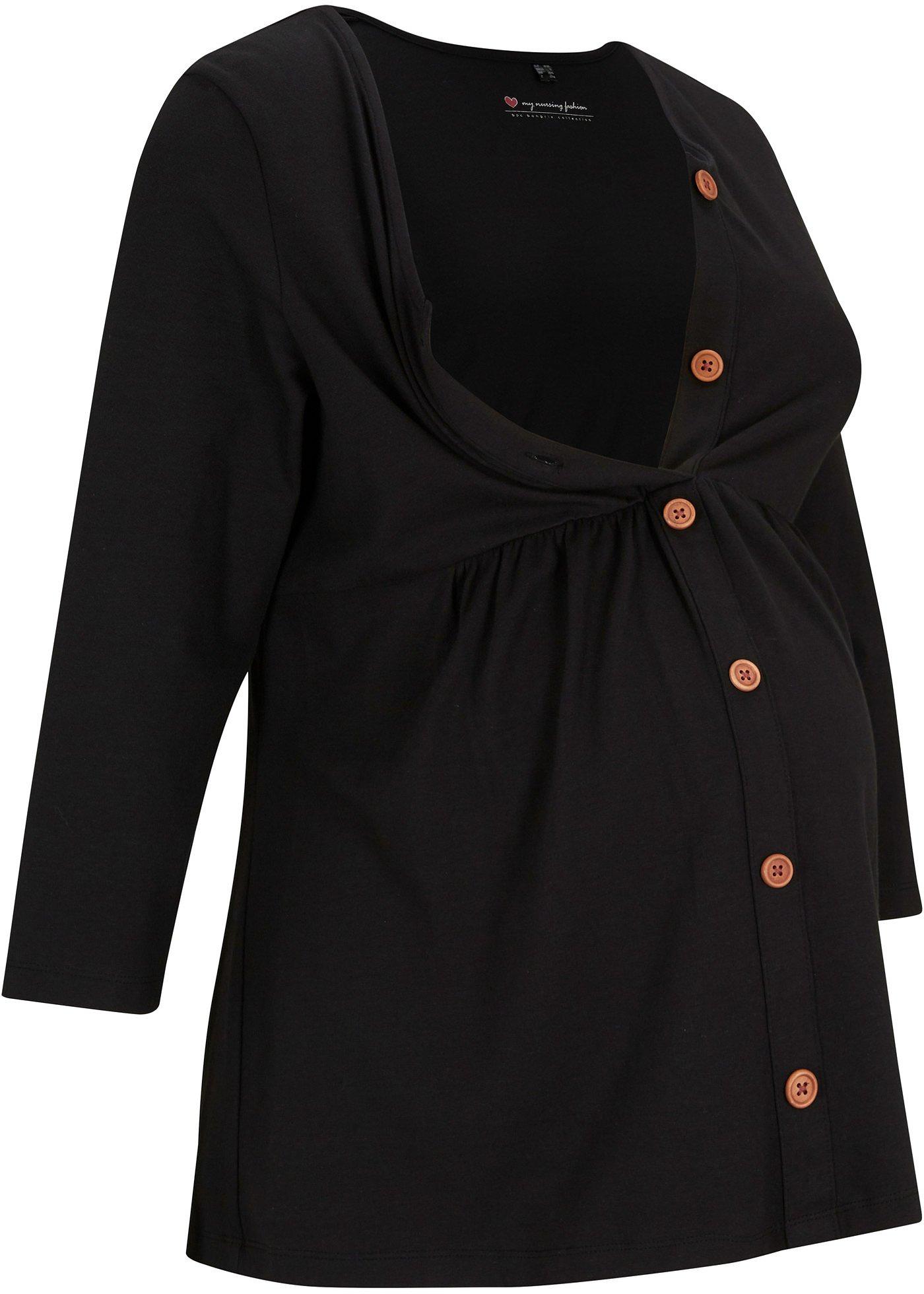 T-shirt de grossesse avec fonction allaitement en coton