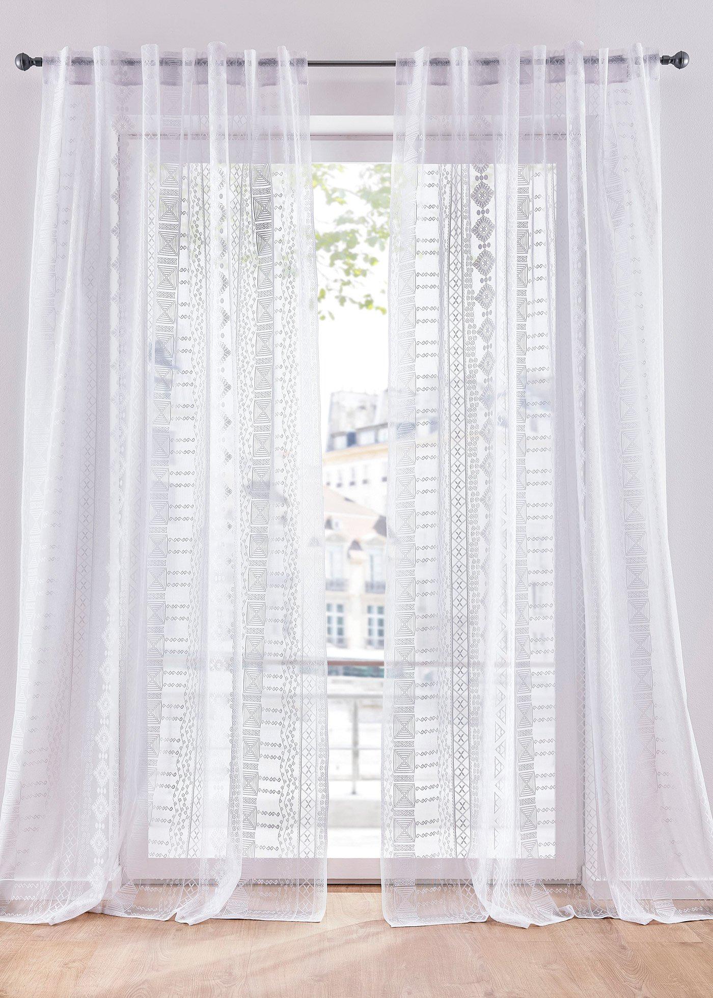 Voilage jacquard (1 pce.)