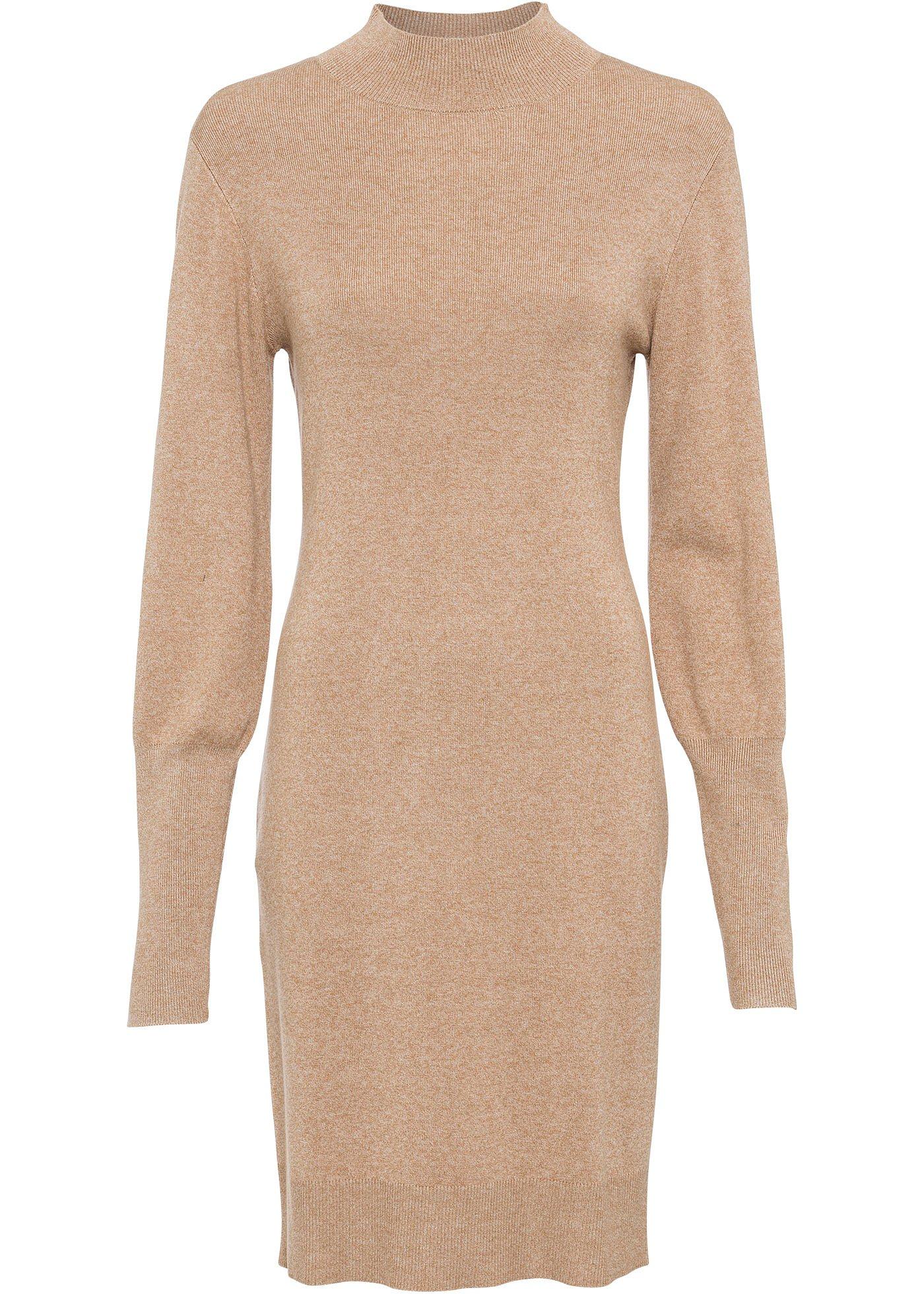 Robe en maille à manches ballon