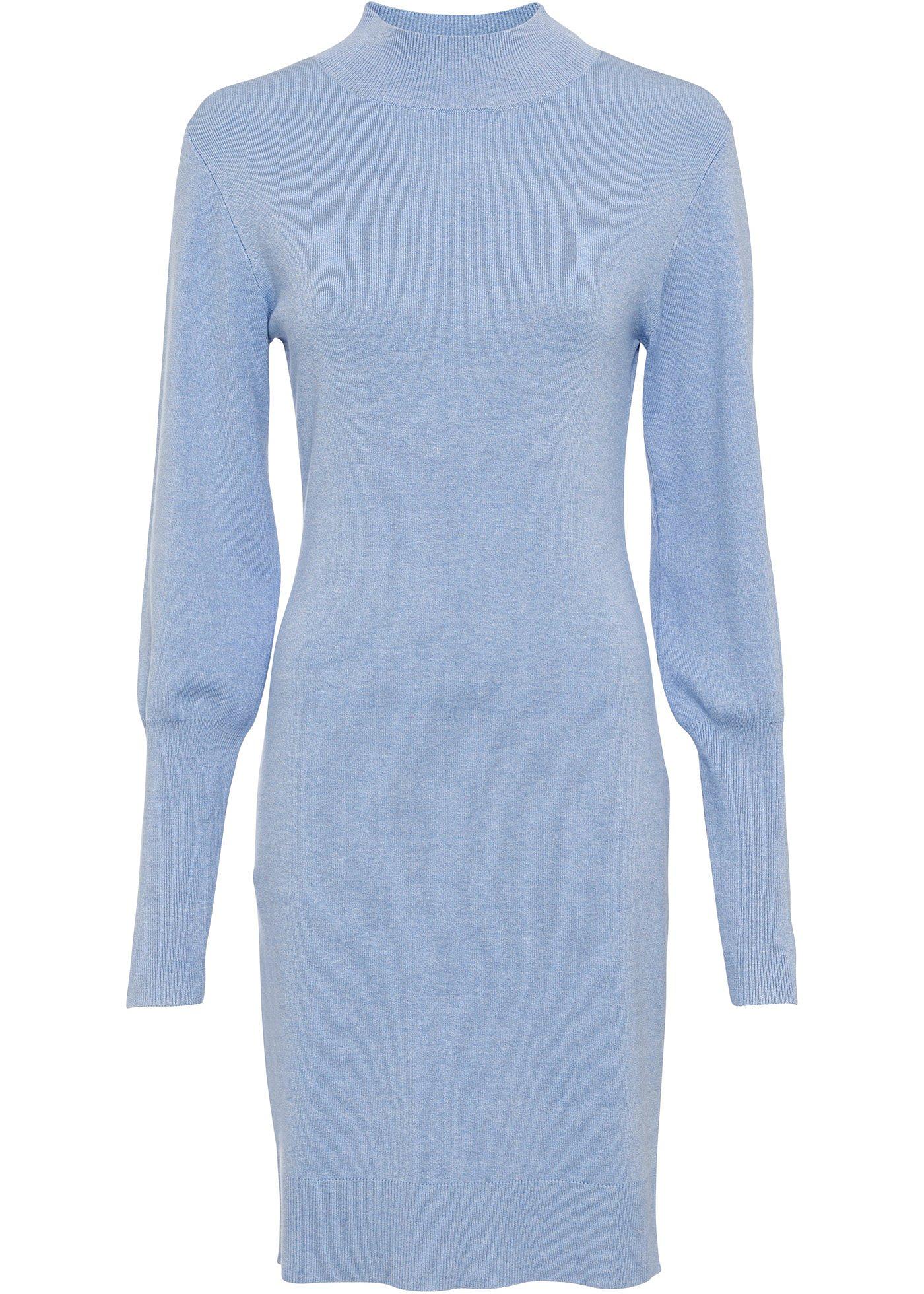 Robe en maille à manches ballon