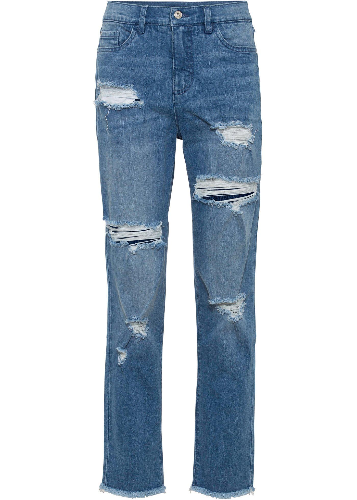 Jean Mom style destroyed en coton bio