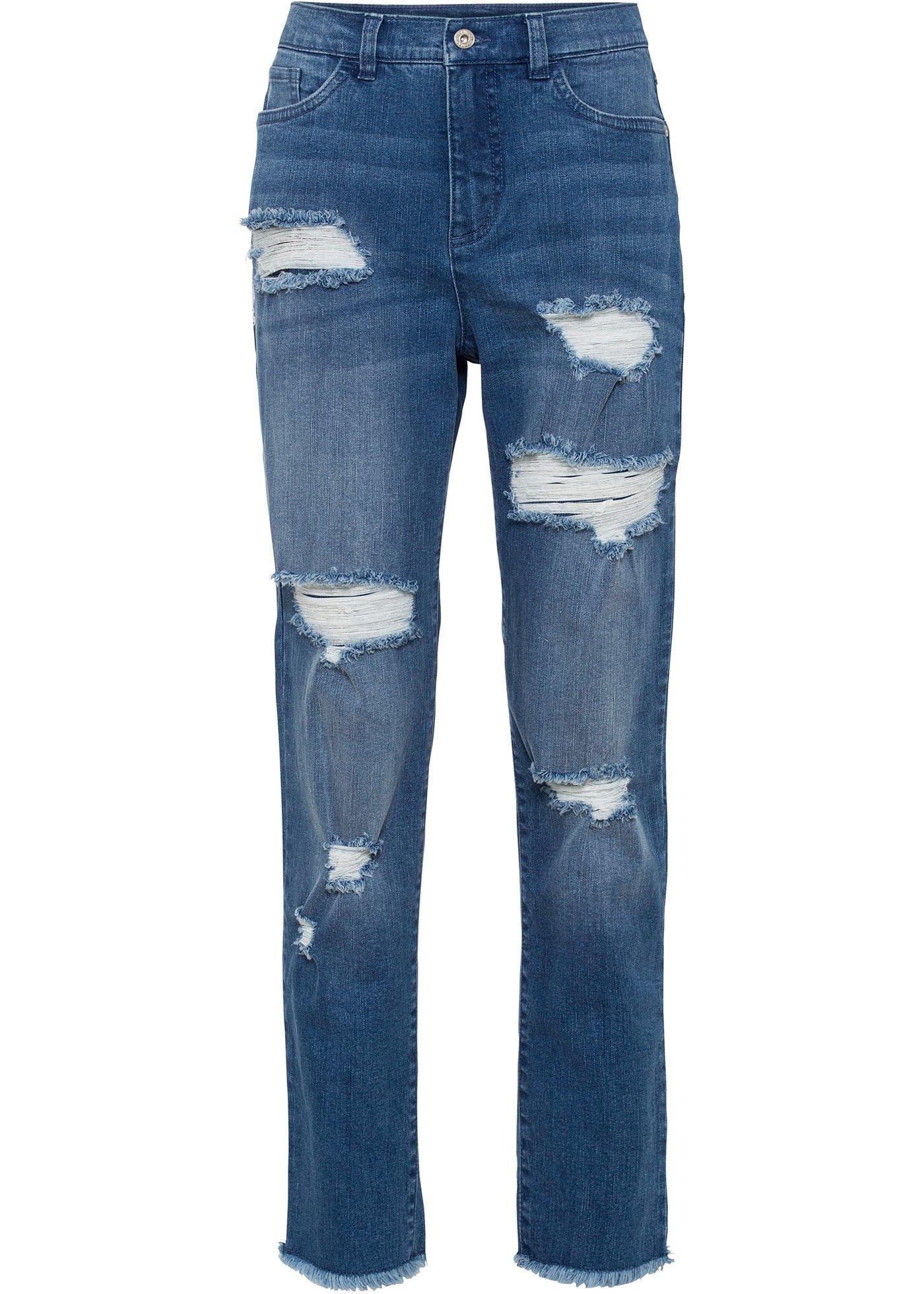 Jean Mom style destroyed en coton bio