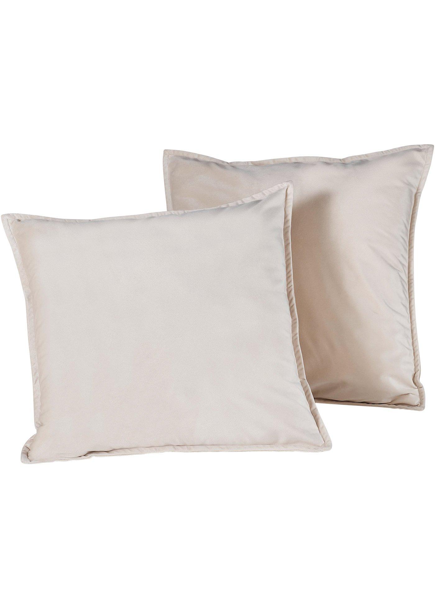 Housse de coussin aspect velours