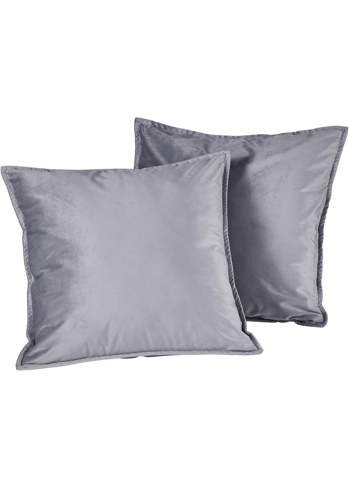 Housse de coussin aspect velours