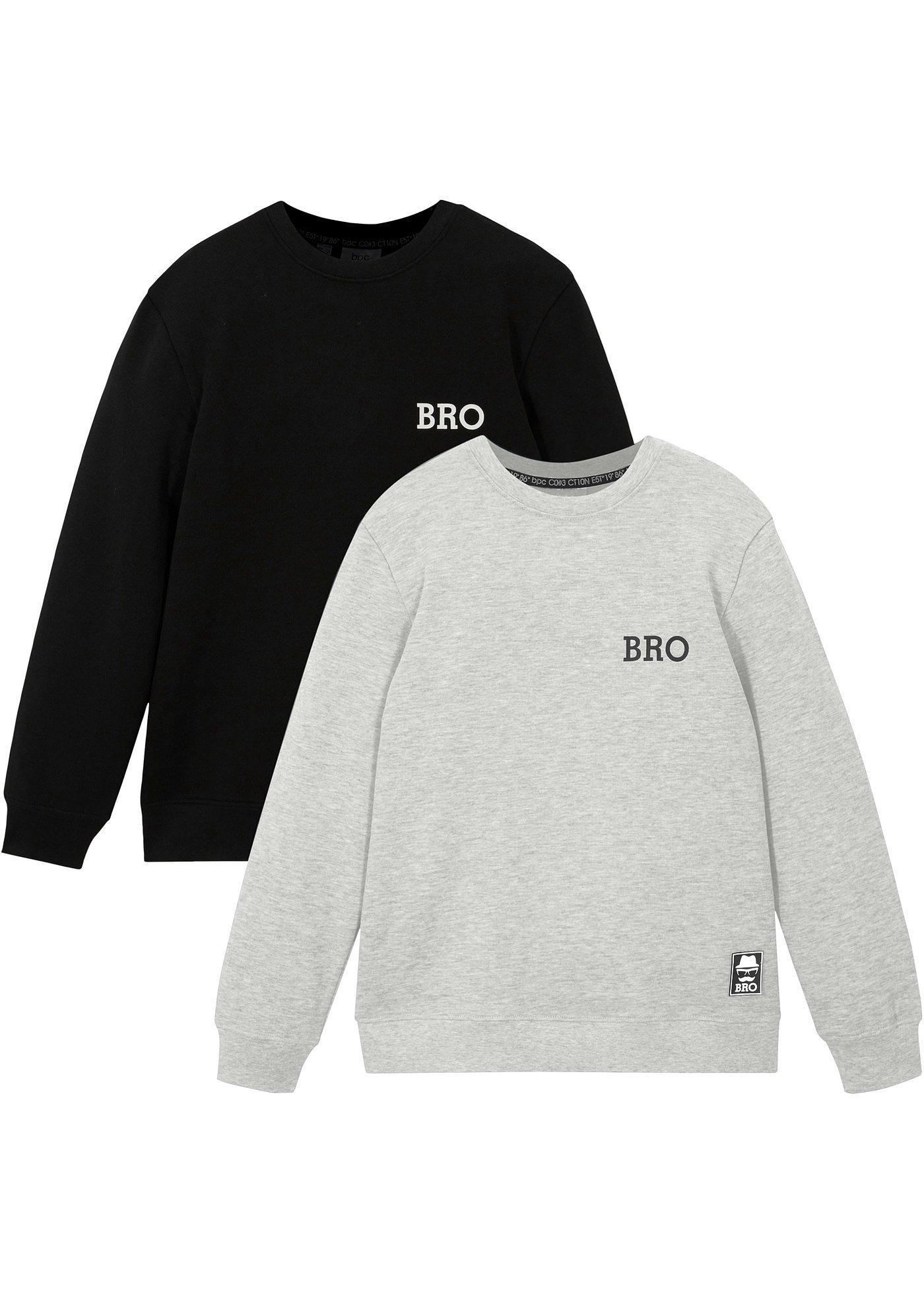 Lot de 2 sweat-shirts garçon BRO coton bio