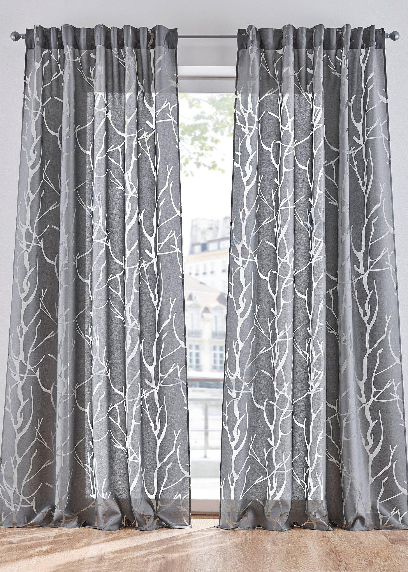 Voilage en dévoré (1 pce.)