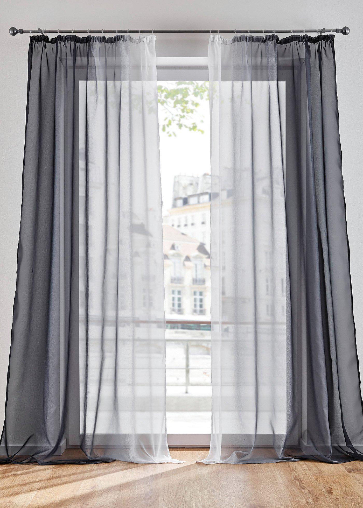 Voilage en dégradé (Ens. 2 pces.)