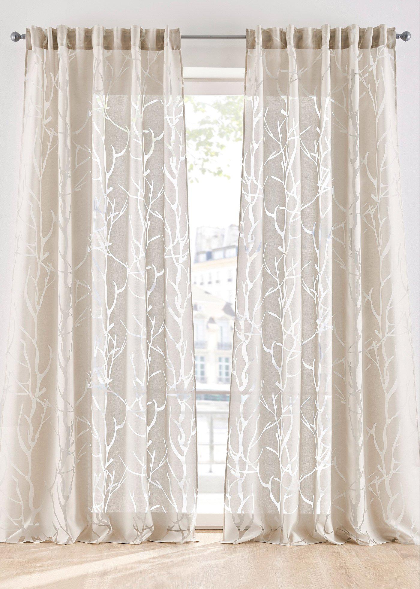 Voilage en dévoré (1 pce.)