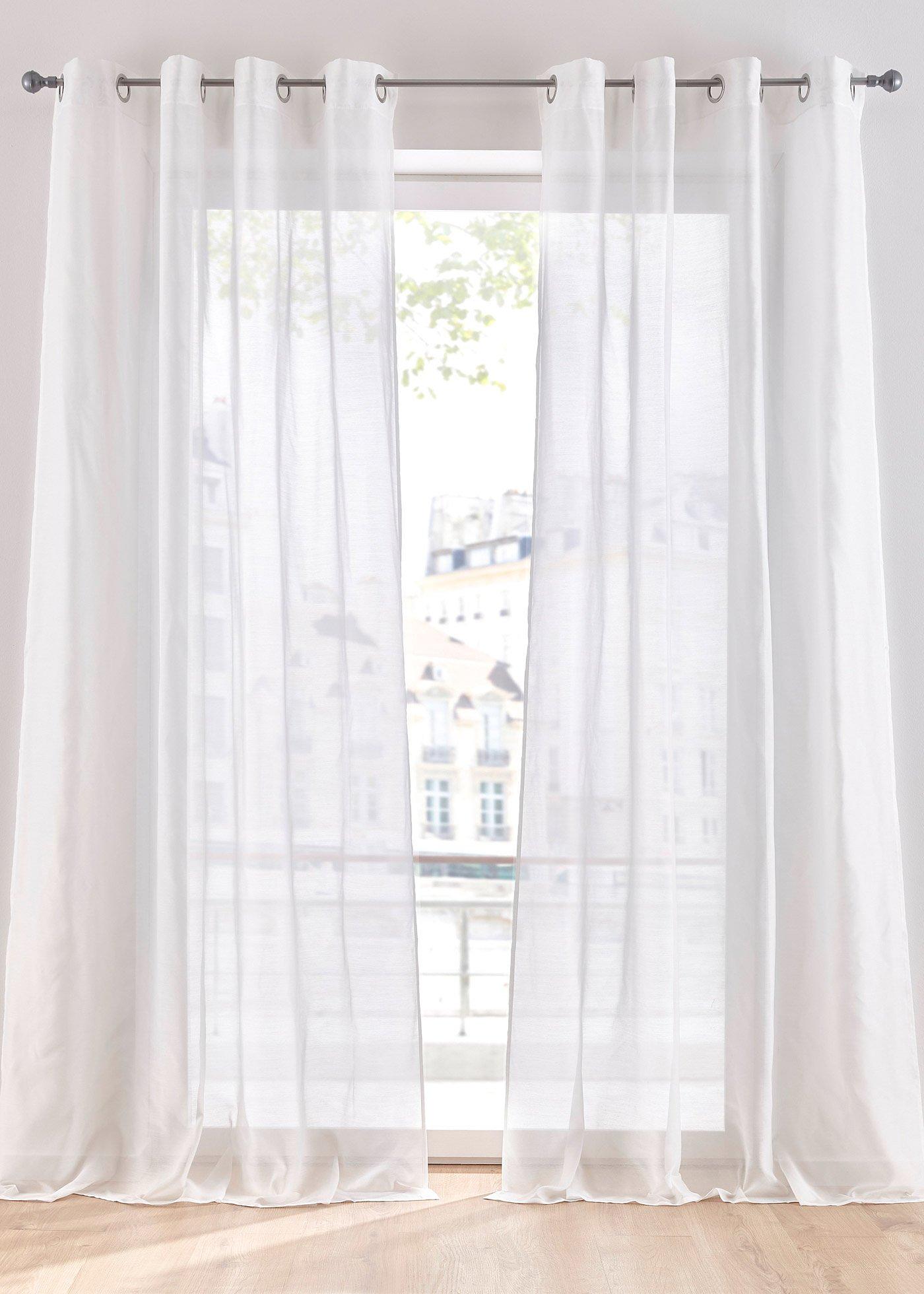 Voilage en batiste uni (1 pce.)