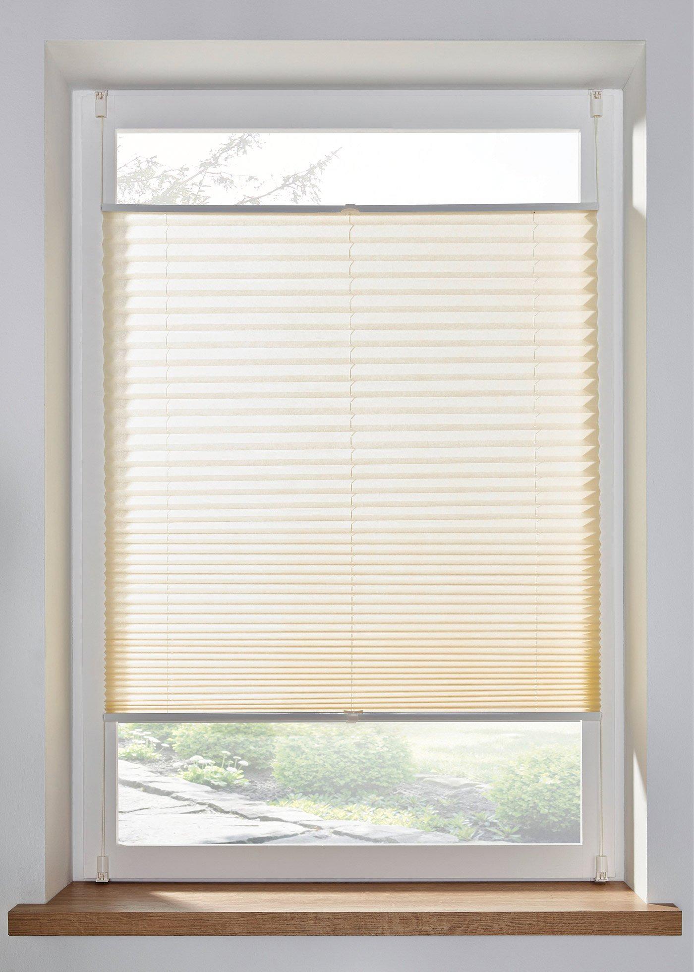 Store plissé en intissé uni