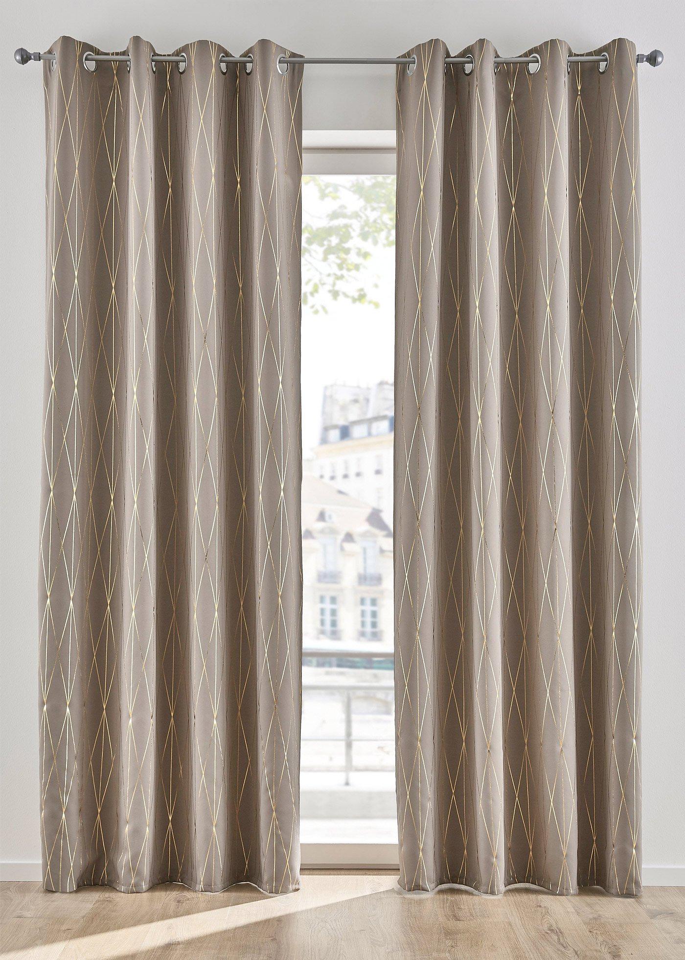 Panneau occultant à imprimé brillant (1 pce.)