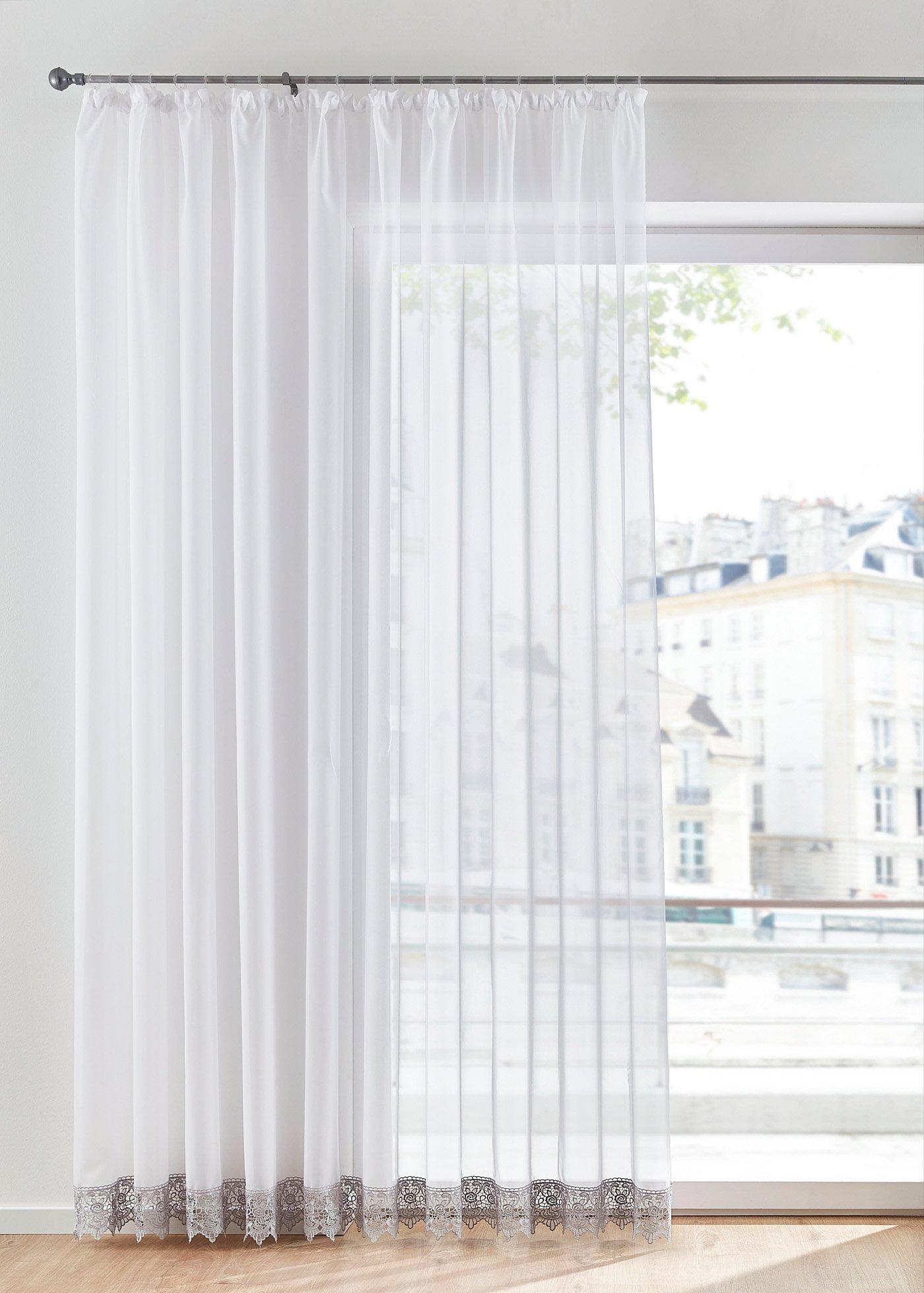 Voilage à bordure crochet (1 pce.)