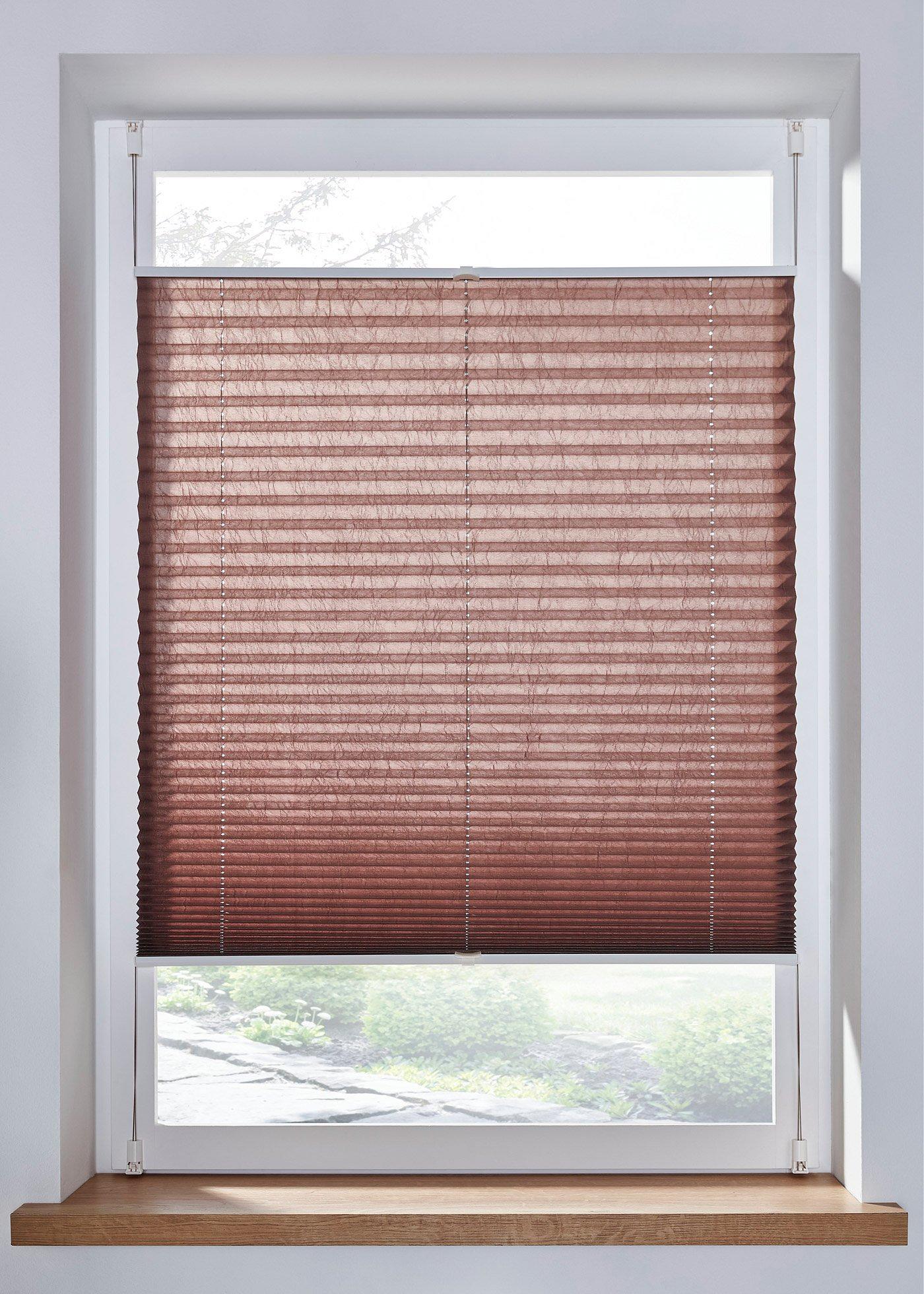 Store plissé froissé uni