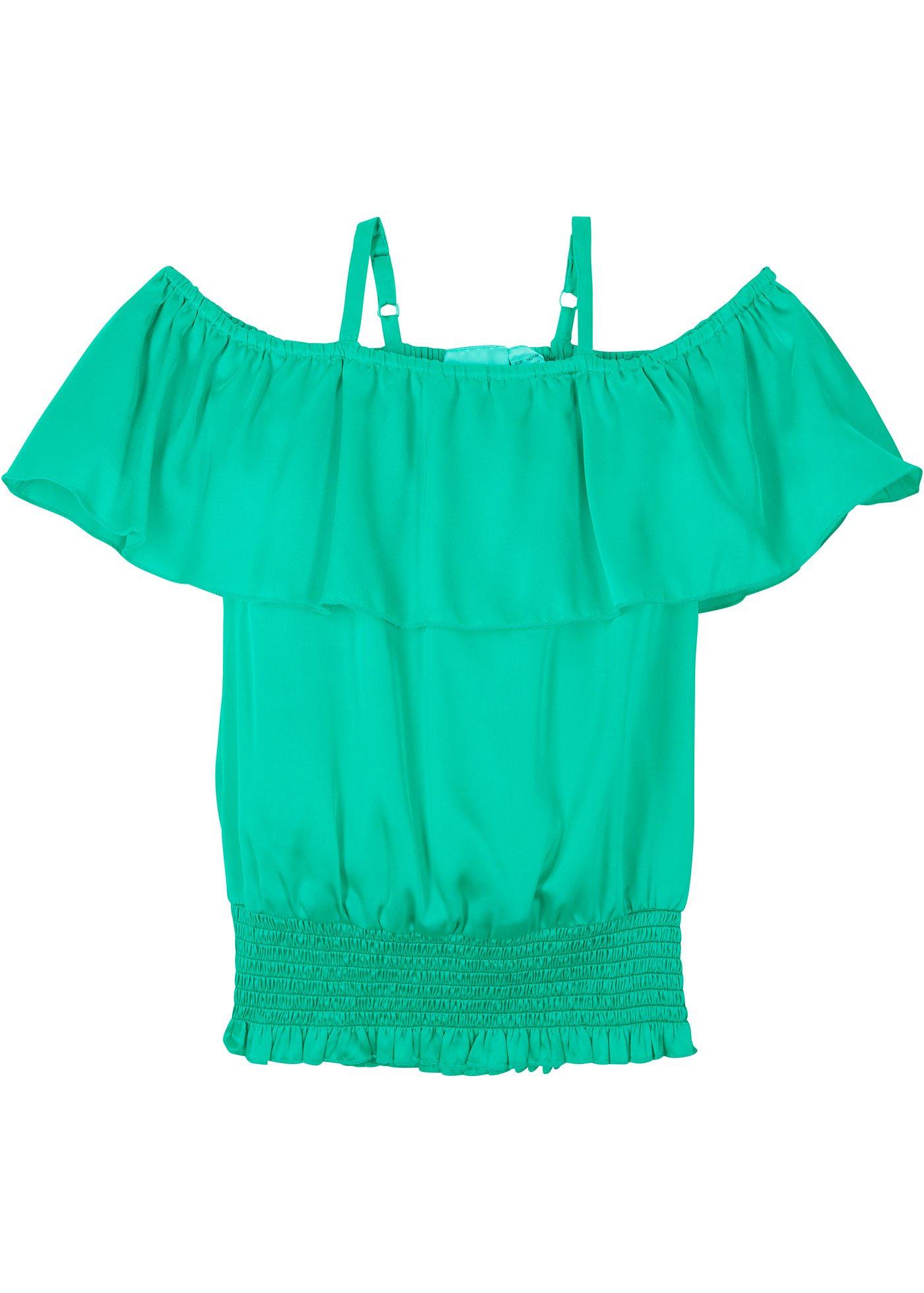 Blouse fille à épaules découvertes