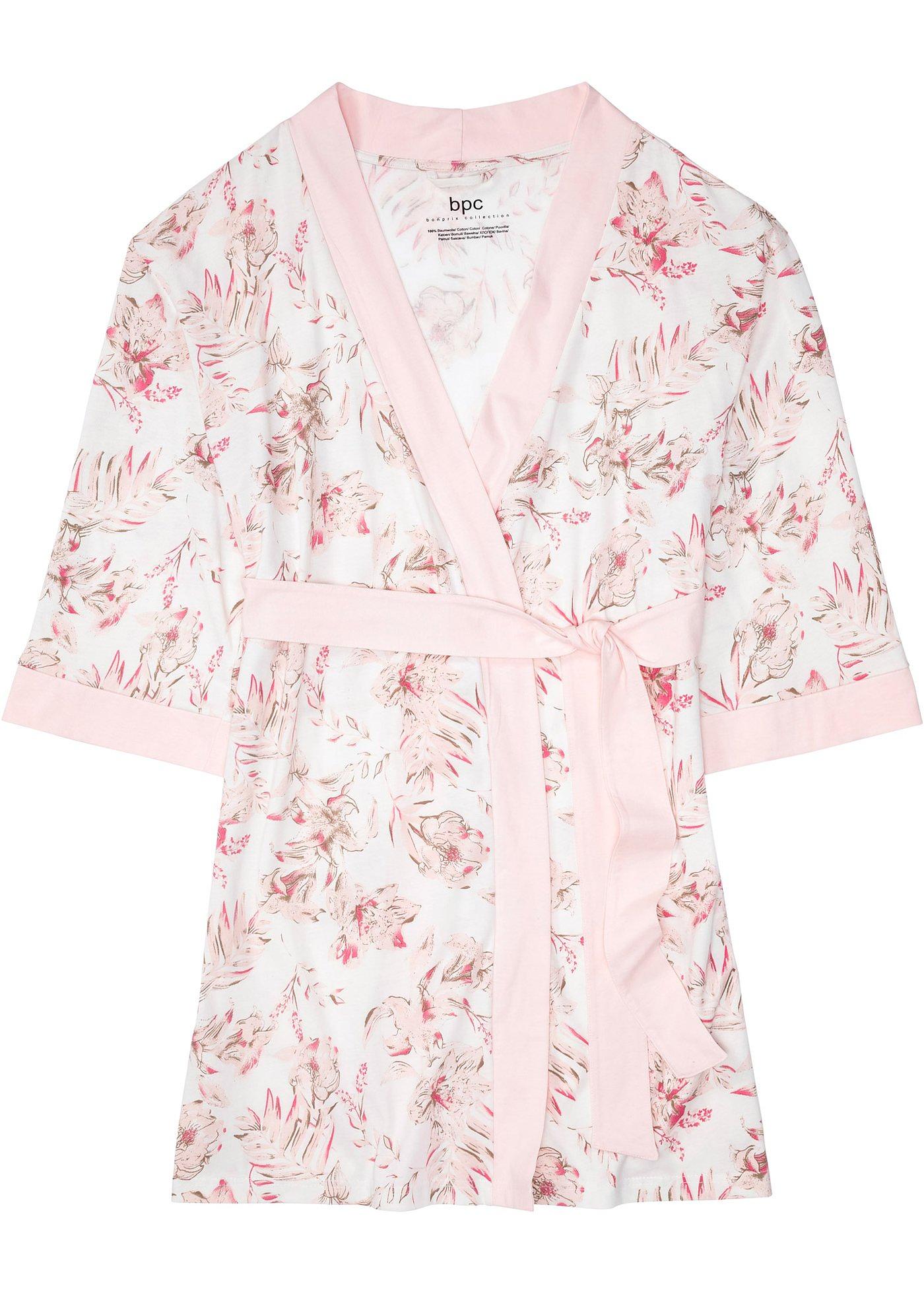 Peignoir kimono en matière T-shirt